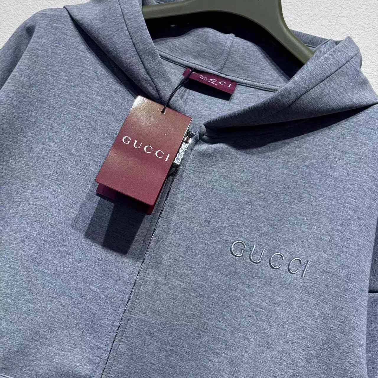 Gucci Embroidered Hooded Jersey Sweatshirt - DopestKickz