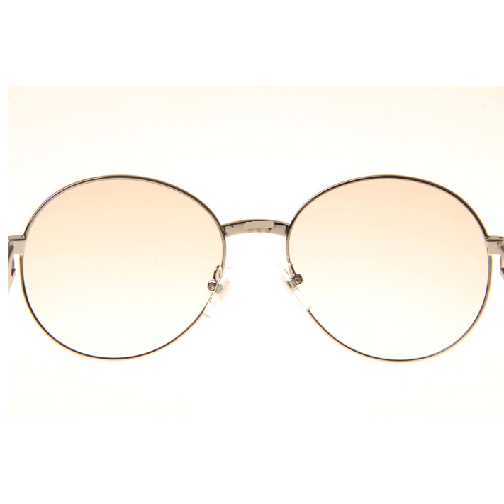 Cartier CT1990-0692 Black Buffalo Sunglasses In Silver Brown - DopestKickz