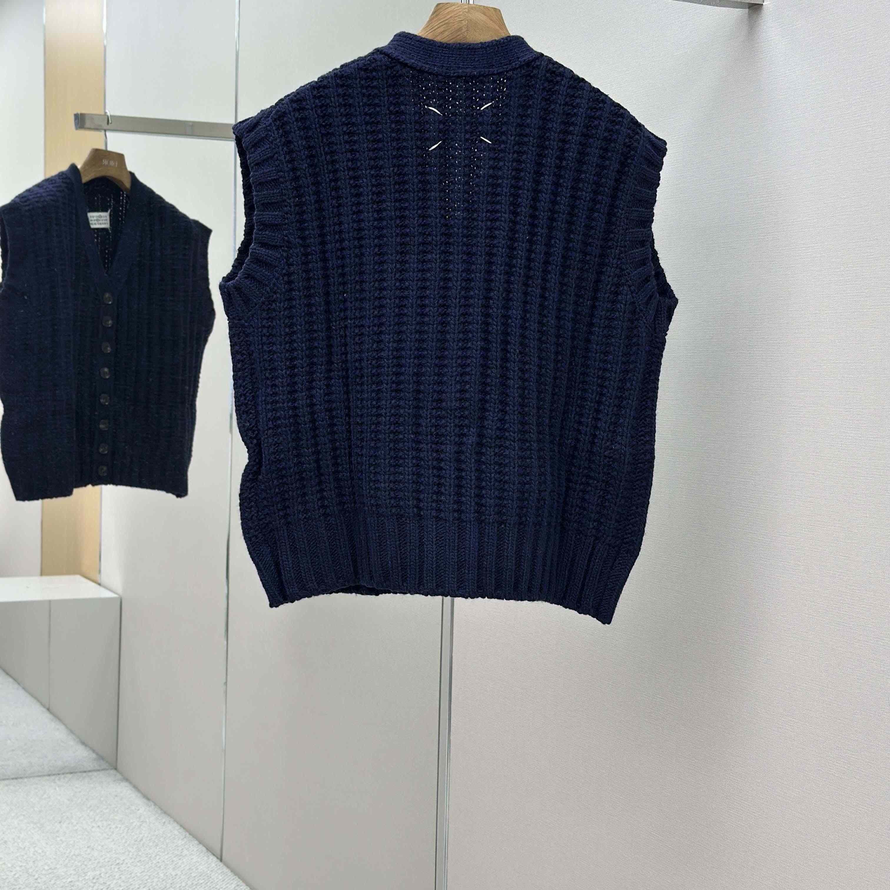 Maison Margiela Ribbed-knit Wool Vest - DopestKickz