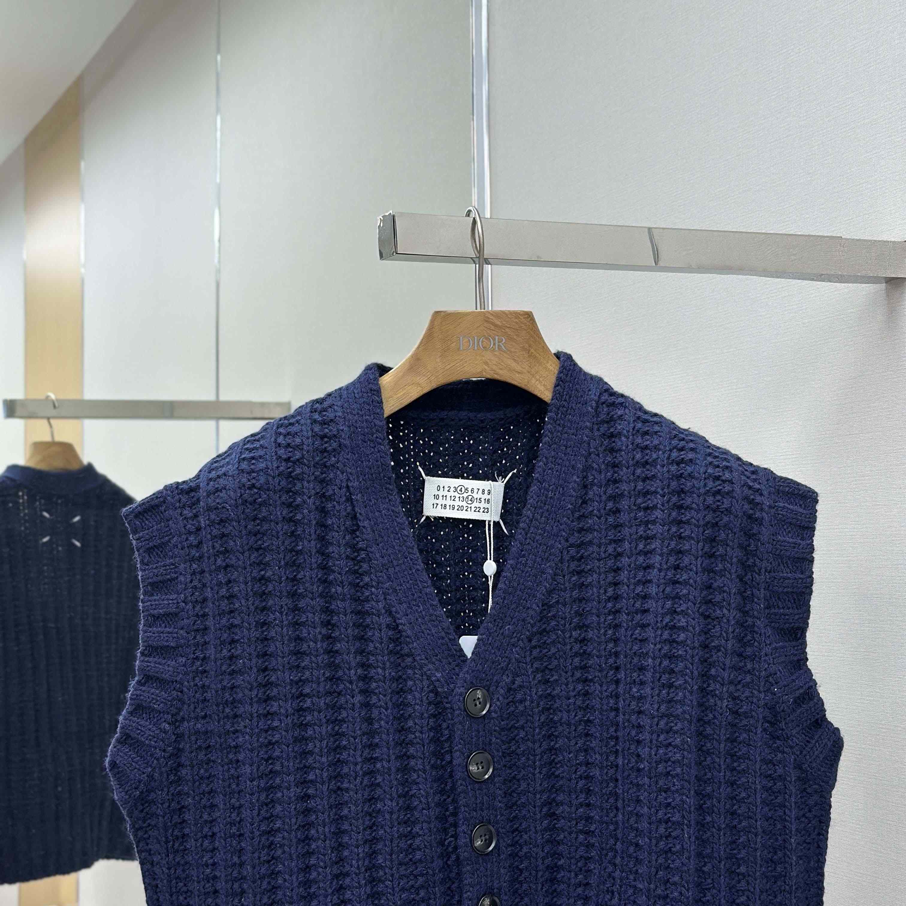Maison Margiela Ribbed-knit Wool Vest - DopestKickz