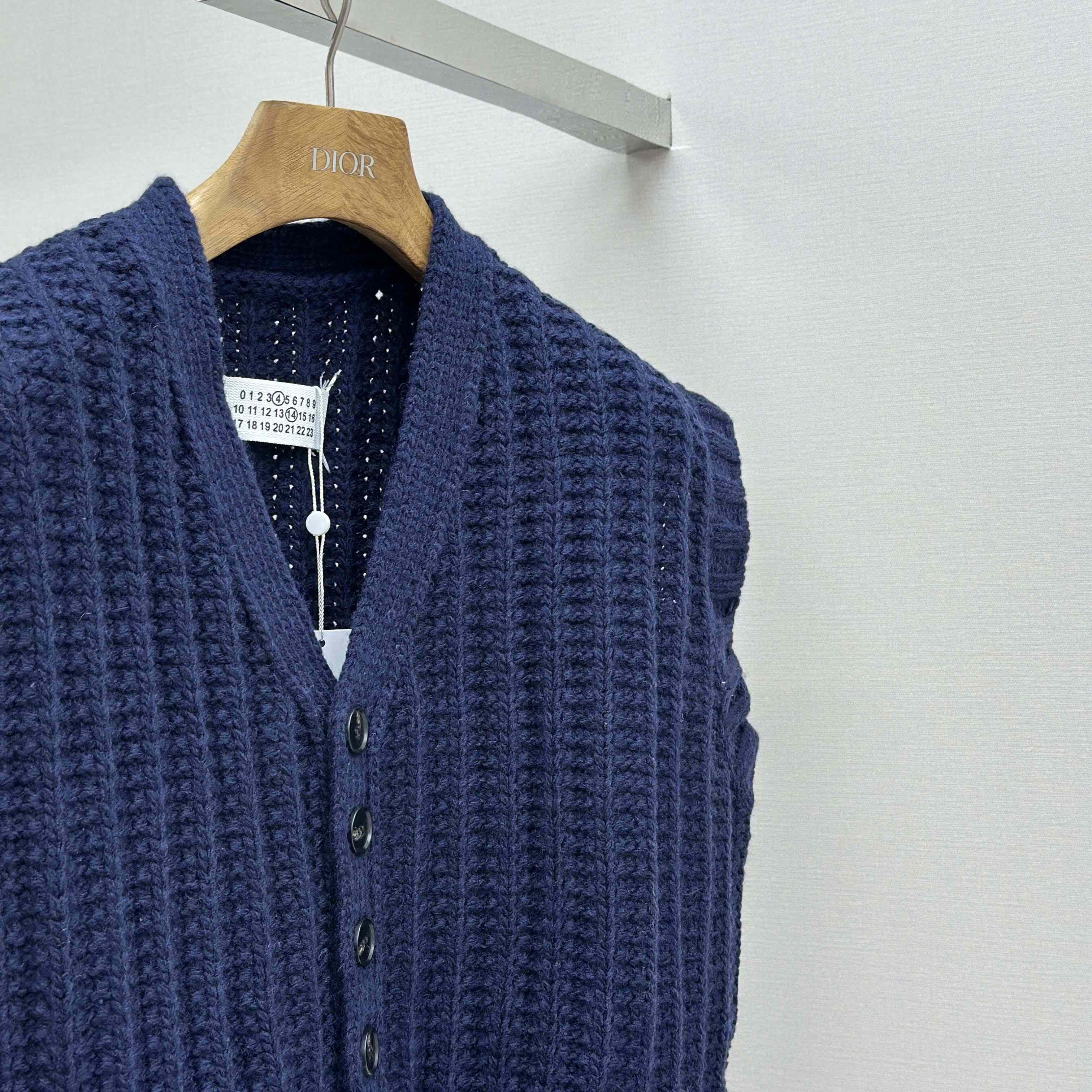 Maison Margiela Ribbed-knit Wool Vest - DopestKickz