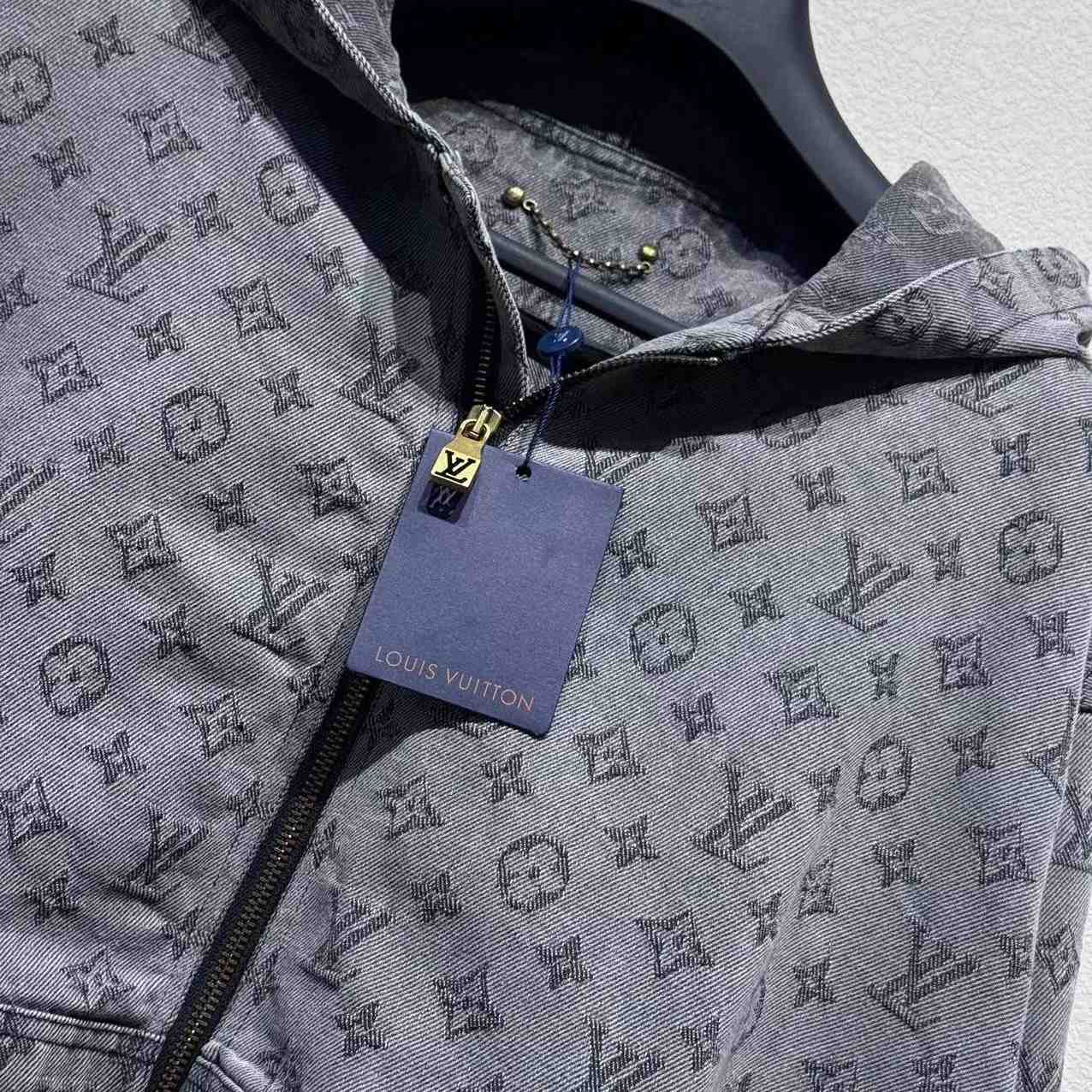 Louis Vuitton Monogram Denim Hooded Jacket - DopestKickz