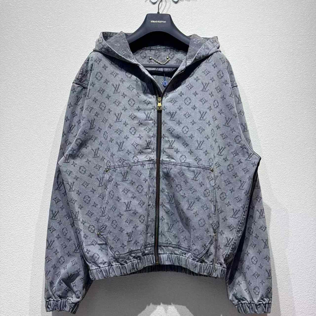 Louis Vuitton Monogram Denim Hooded Jacket - DopestKickz