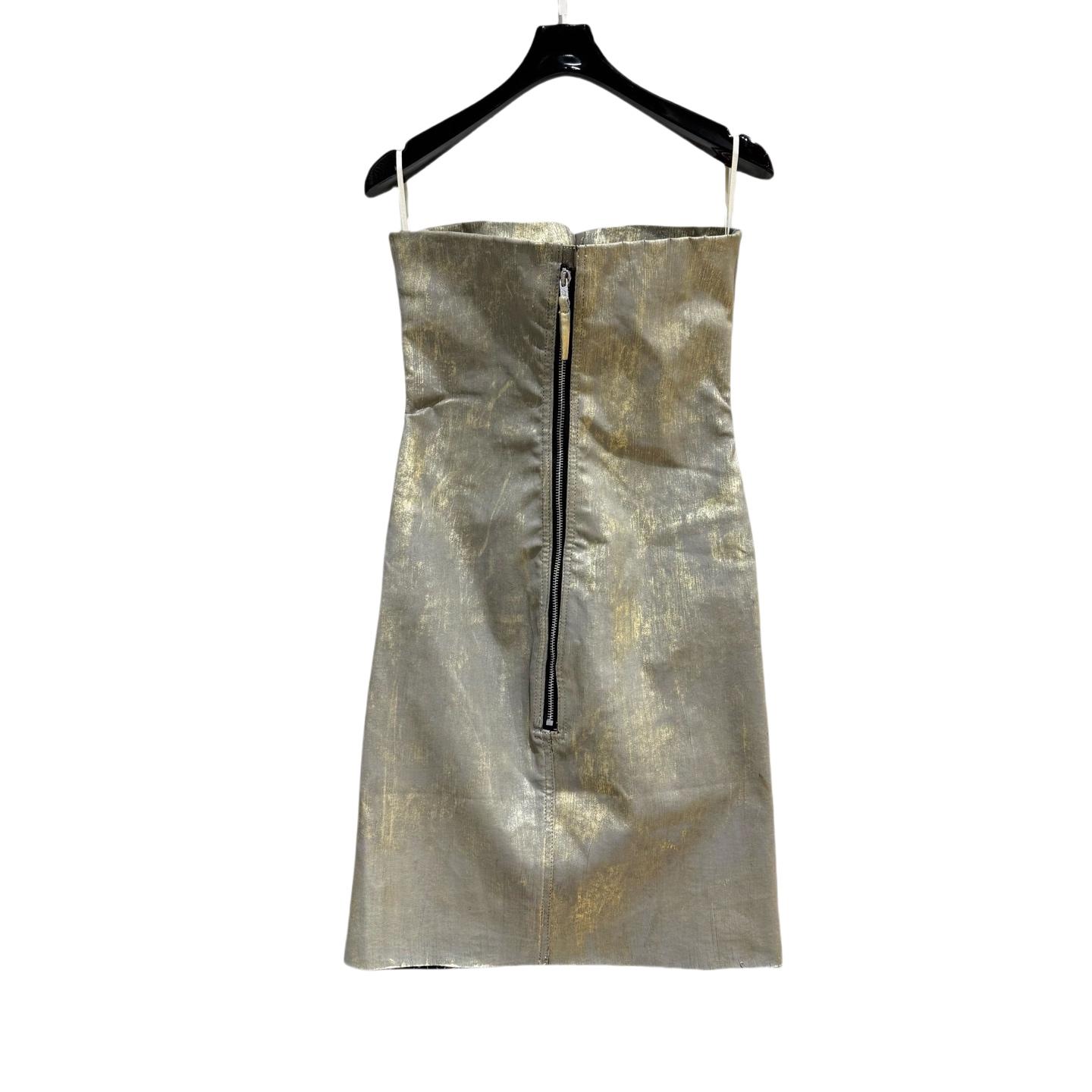Rick Owens Gold Dress Prong Mini - DopestKickz