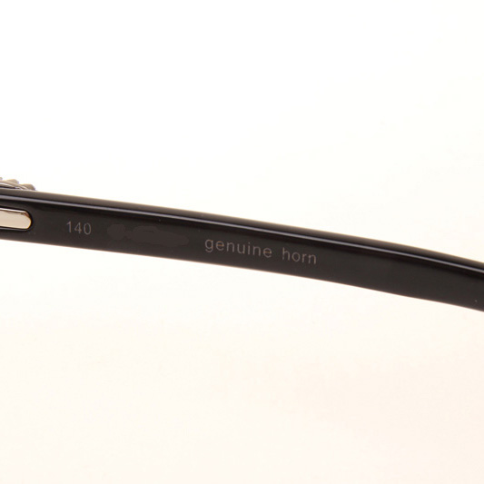 Cartier CT 3524012 Big Diamond Black Buffalo Sunglasses In Silver Brown - DopestKickz