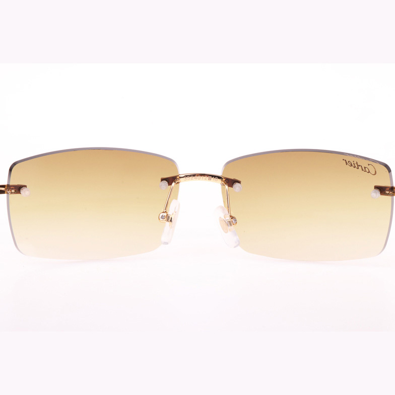 Cartier CT_3524012 Black Wood Sunglasses In Gold Brown - DopestKickz