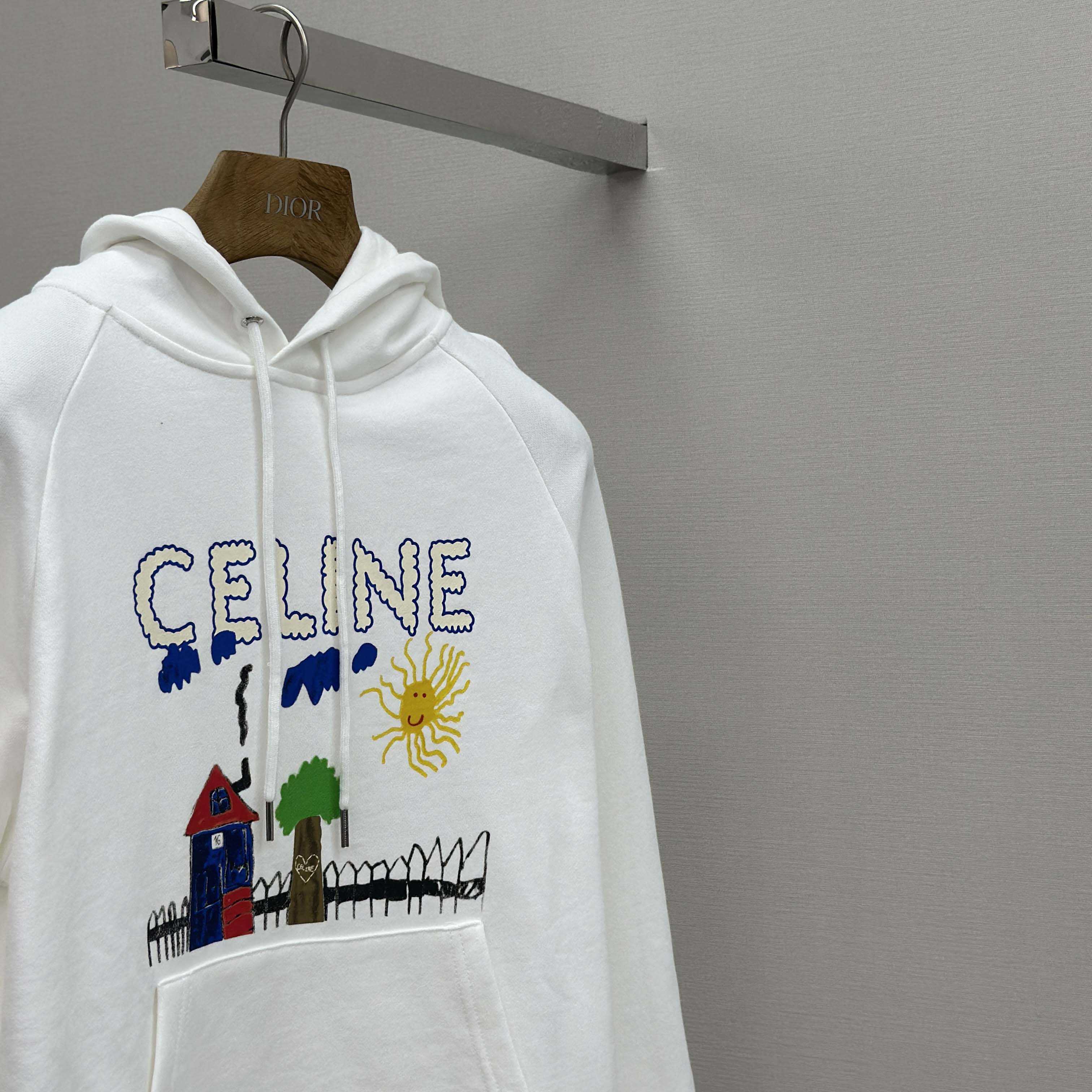 Celine 70'S Hoodie In Cotton Fleece - DopestKickz