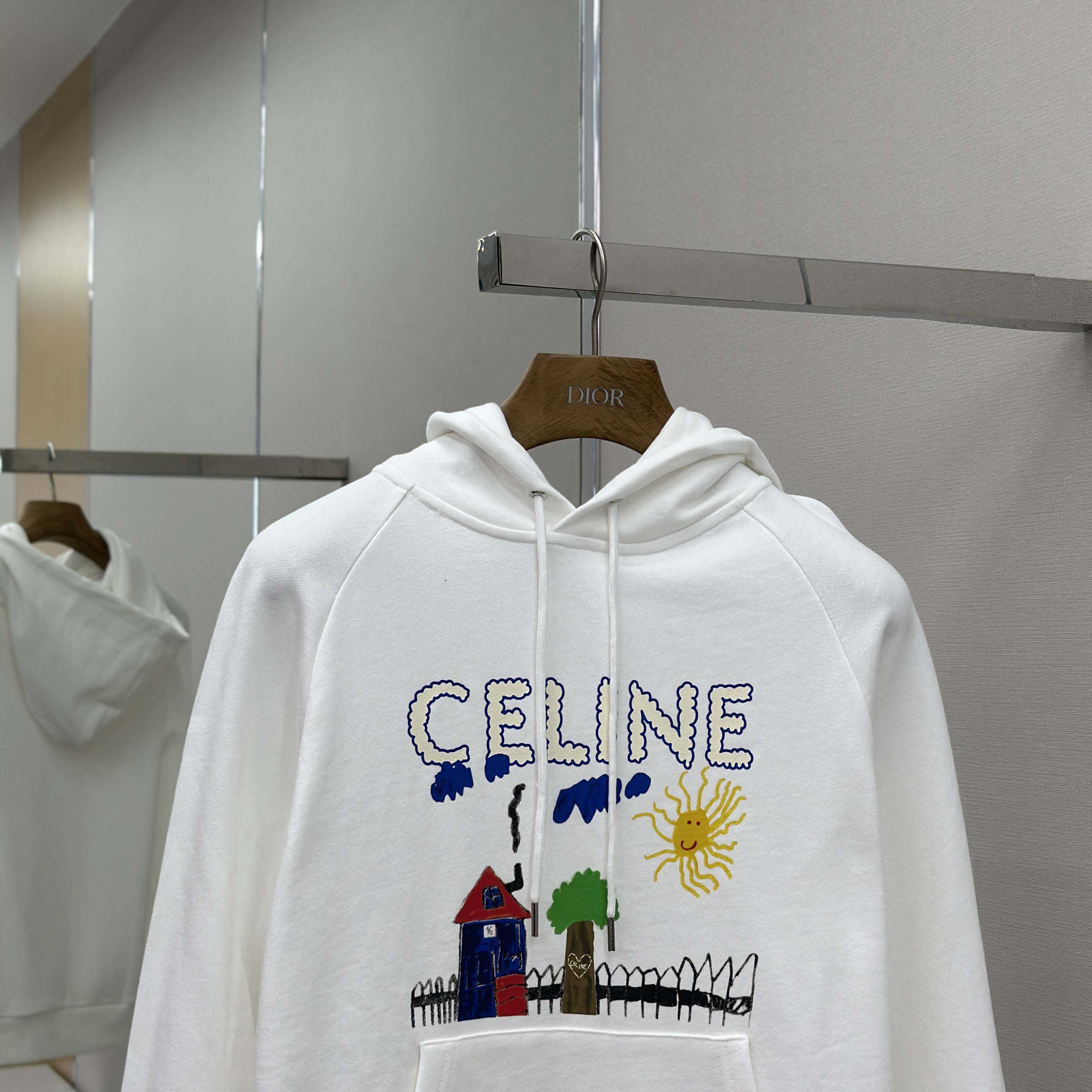 Celine 70'S Hoodie In Cotton Fleece - DopestKickz
