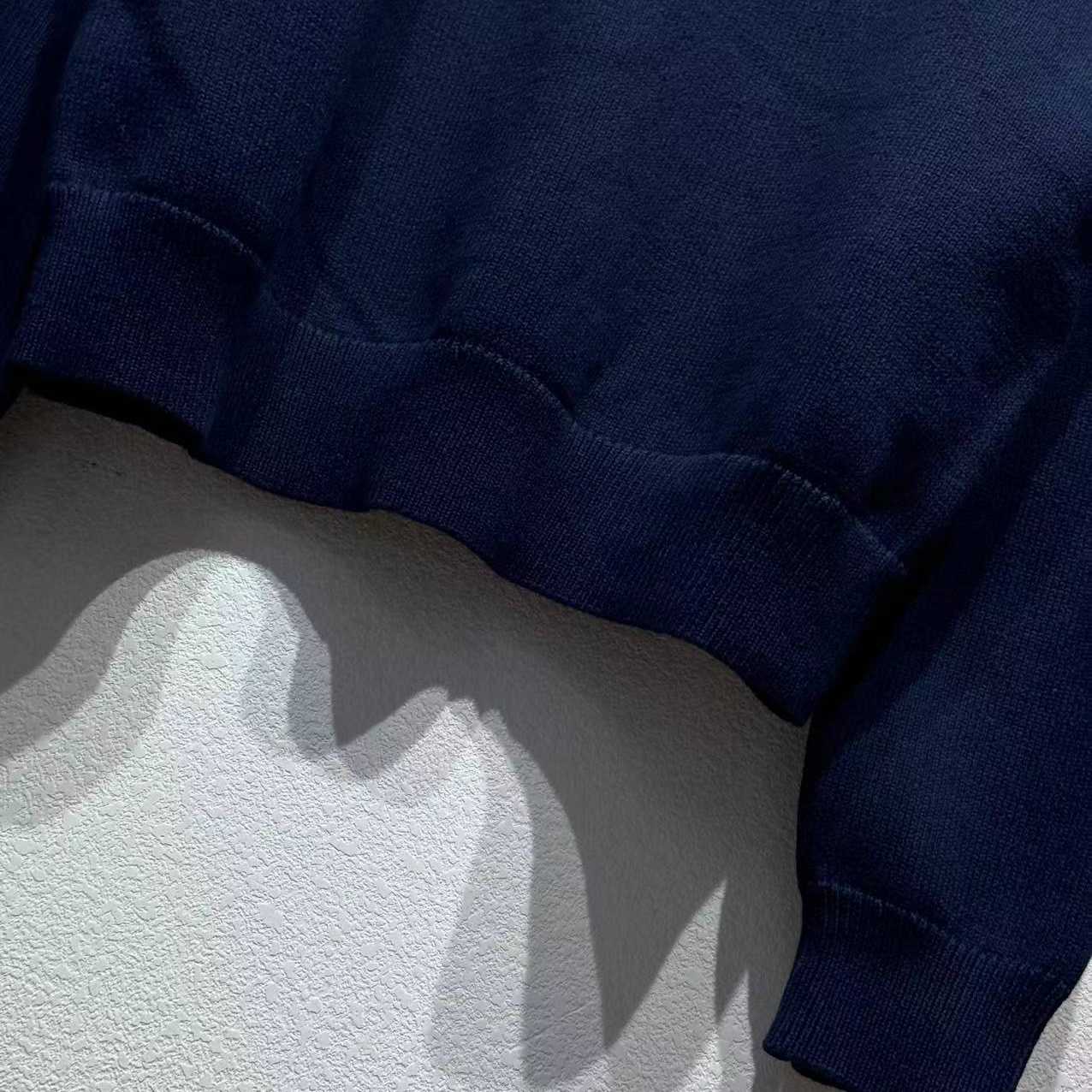 Louis Vuitton Embroidered Cotton-Blend Crewneck - Luxury Blue - DopestKickz