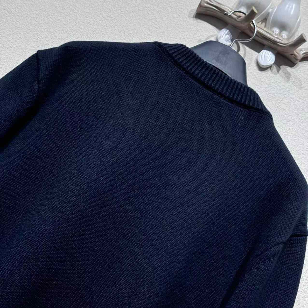 Louis Vuitton Embroidered Cotton-Blend Crewneck - Luxury Blue - DopestKickz