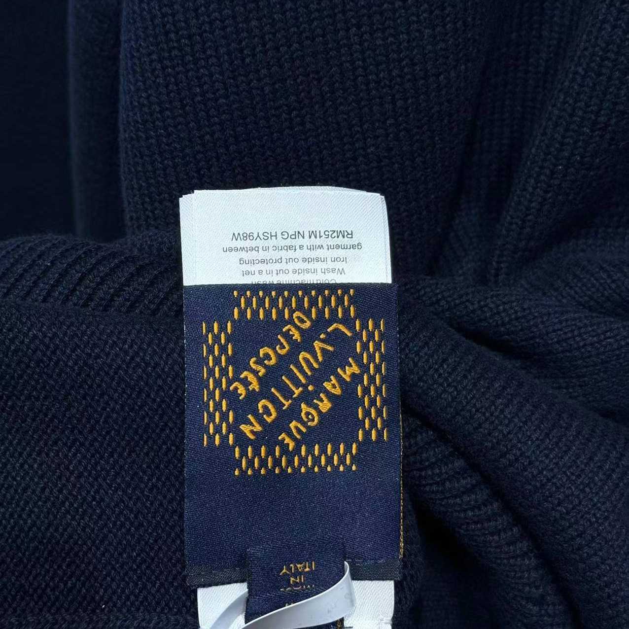 Louis Vuitton Embroidered Cotton-Blend Crewneck - Luxury Blue - DopestKickz