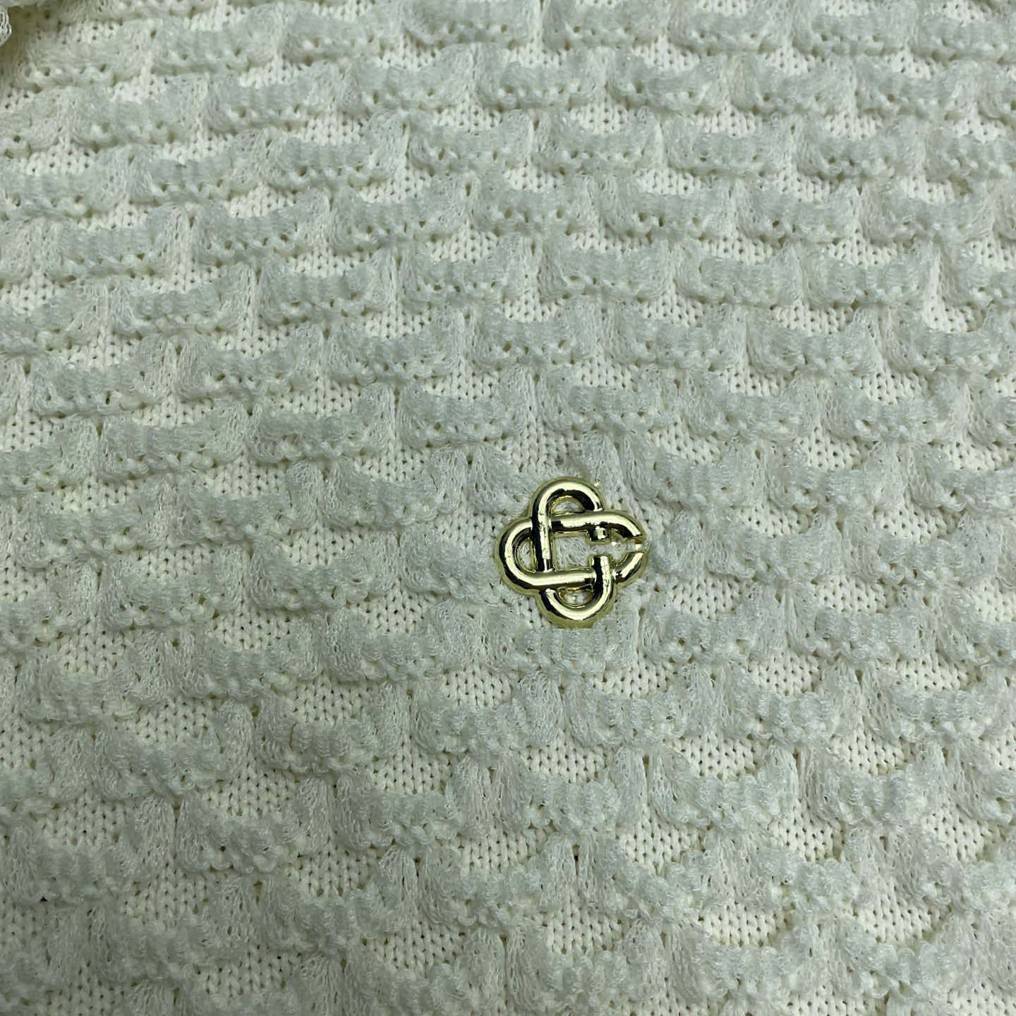 Casablanca Summer Textured-Knit Shirt   D0090 - DopestKickz