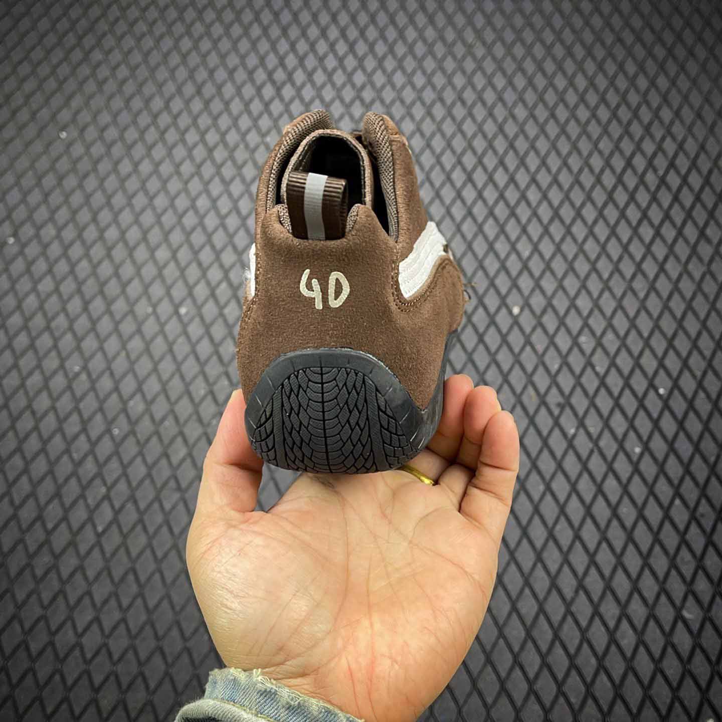 Balenciaga Speedcat Suede Balenciaga In Brown, White And Black Distressed Suede Cowskin - DopestKickz