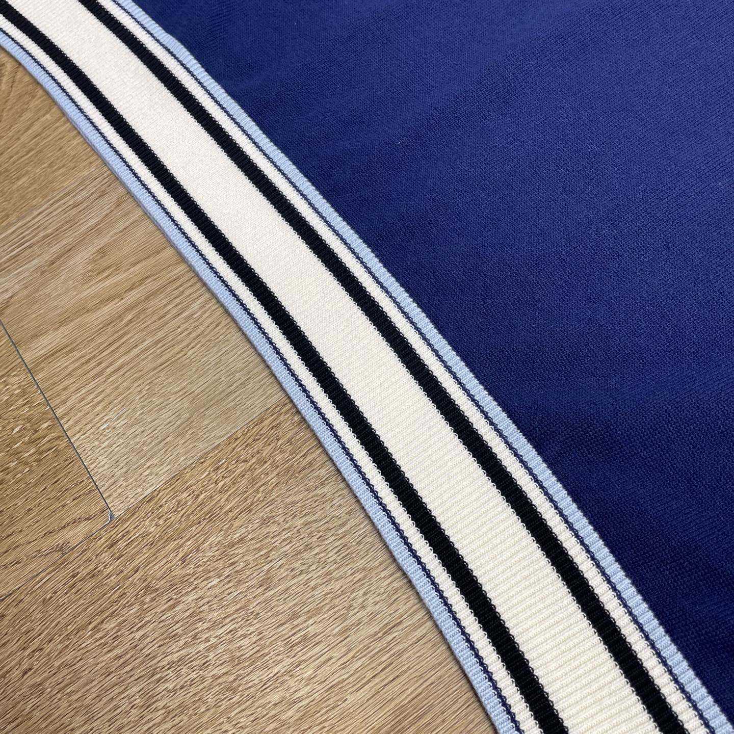 Casablanca Wool Knit Monogram Quarter-Zip Polo Shirt   D0099 - DopestKickz