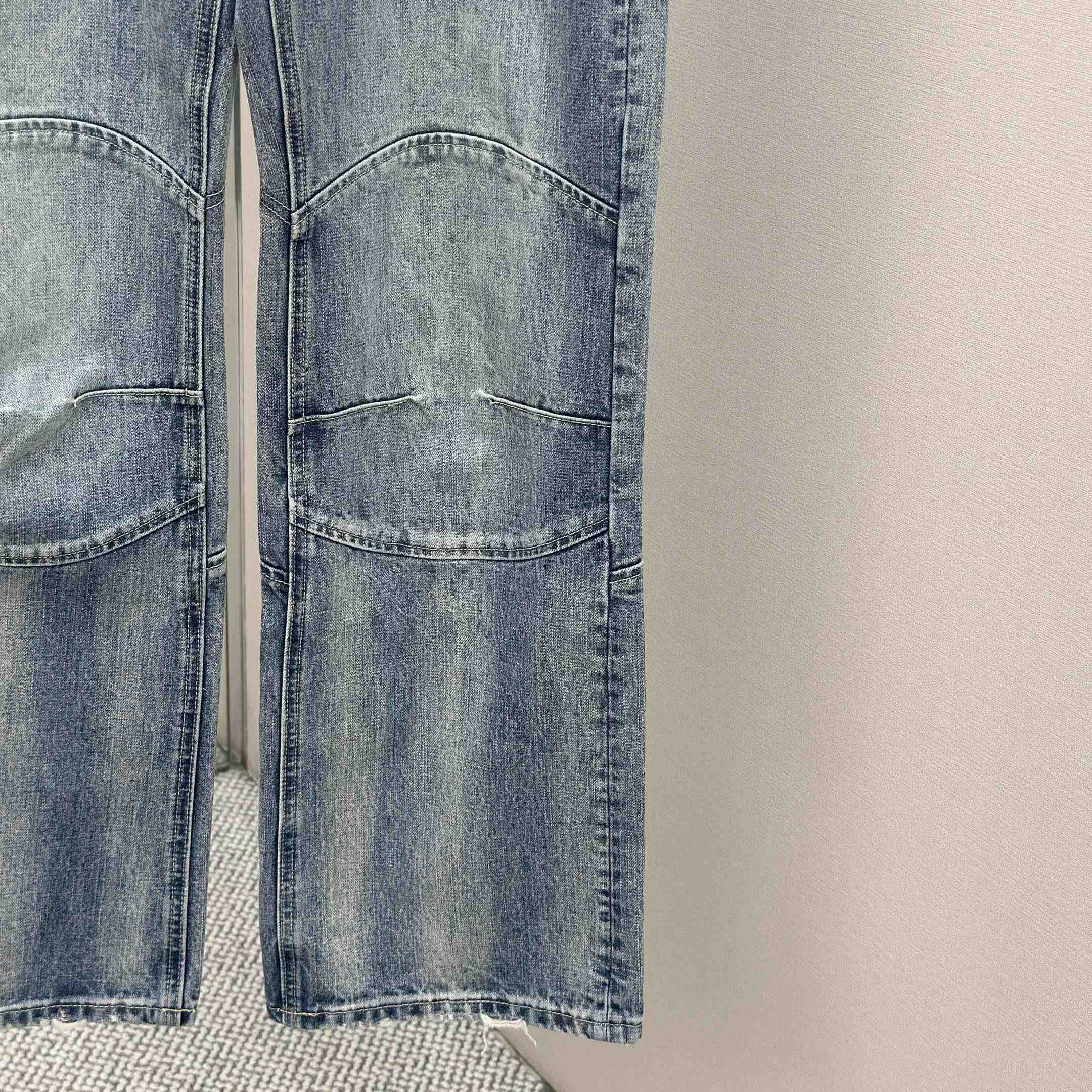 Balenciaga Fitted Low-waist Pants In Light Blue  - DopestKickz