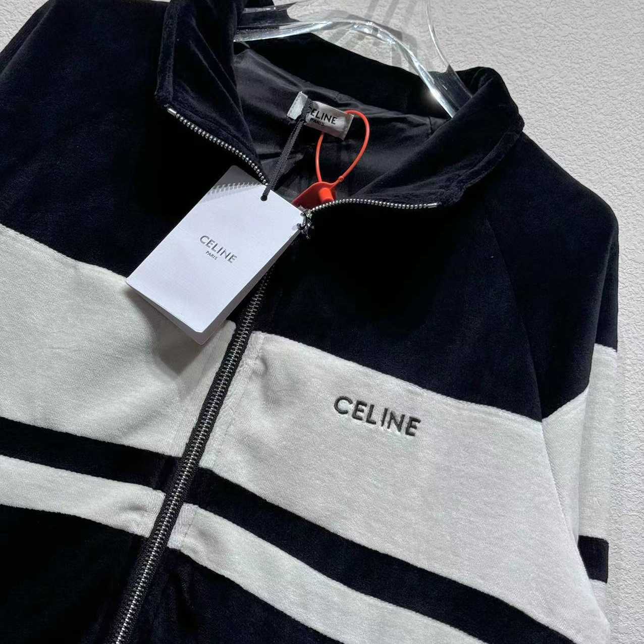Celine Tracksuit Jacket In Velvet Jersey - DopestKickz