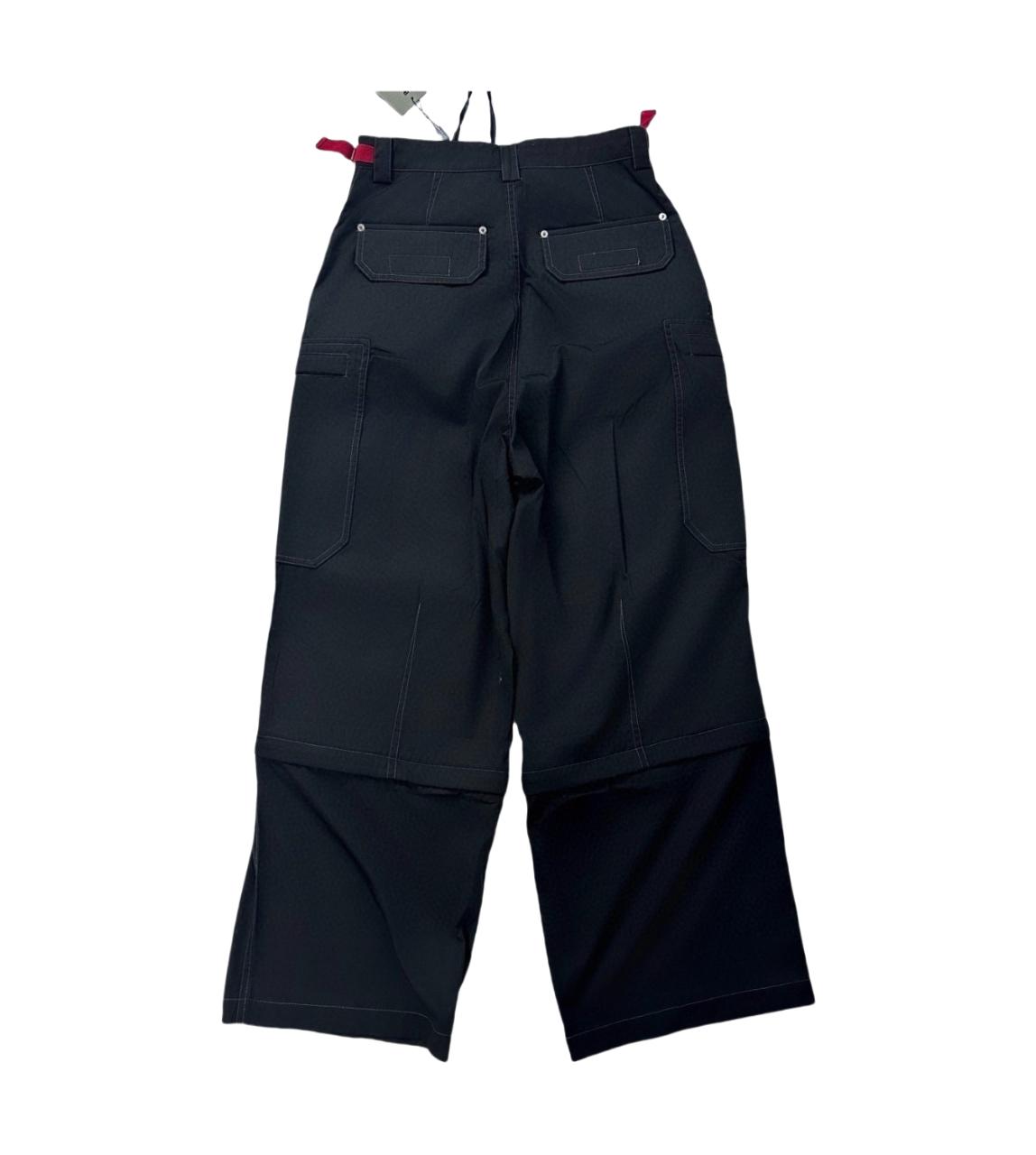 Balenciaga Utility Work Pants In Black Mixed Cotton Twill - DopestKickz