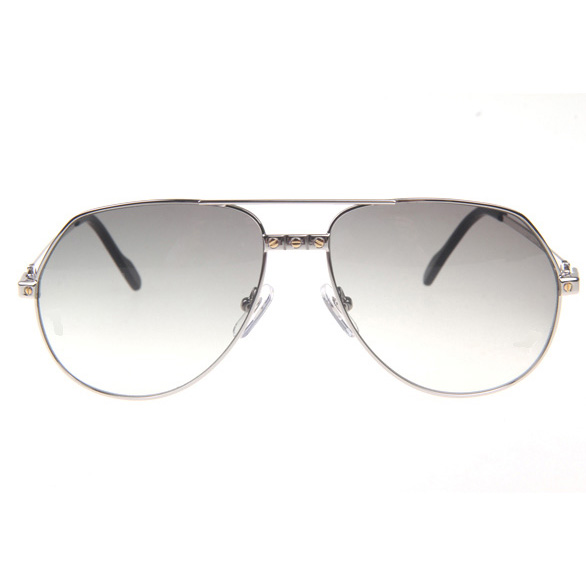 Cartier CT 1324912 Sunglasses In Silver Grey - DopestKickz