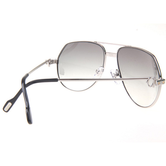 Cartier CT 1324912 Sunglasses In Silver Grey - DopestKickz