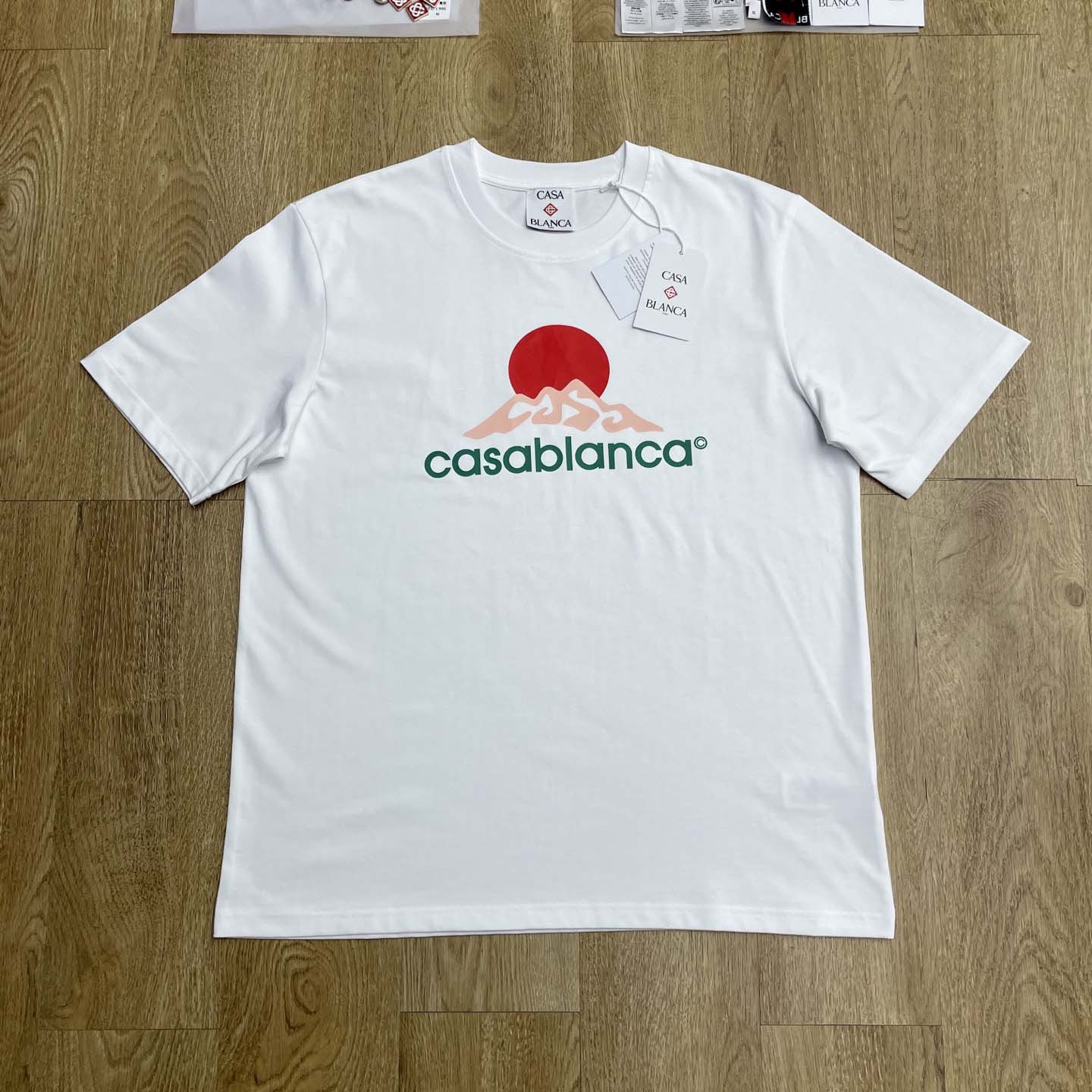Casablanca Montagne Printed T-Shirt 'White'   C1034 - DopestKickz