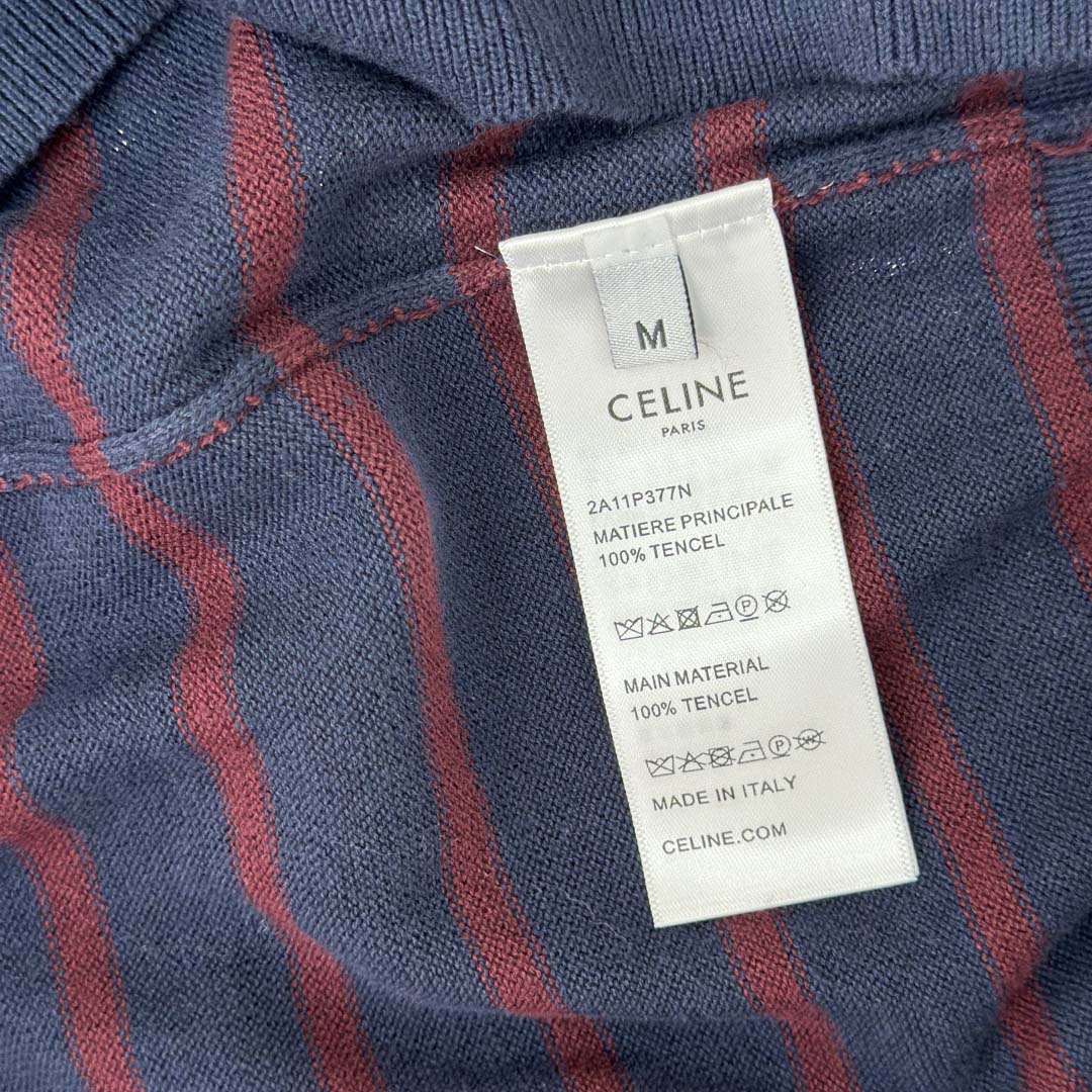 Celine Short-sleeved Polo Sweater In Fine Cotton - DopestKickz