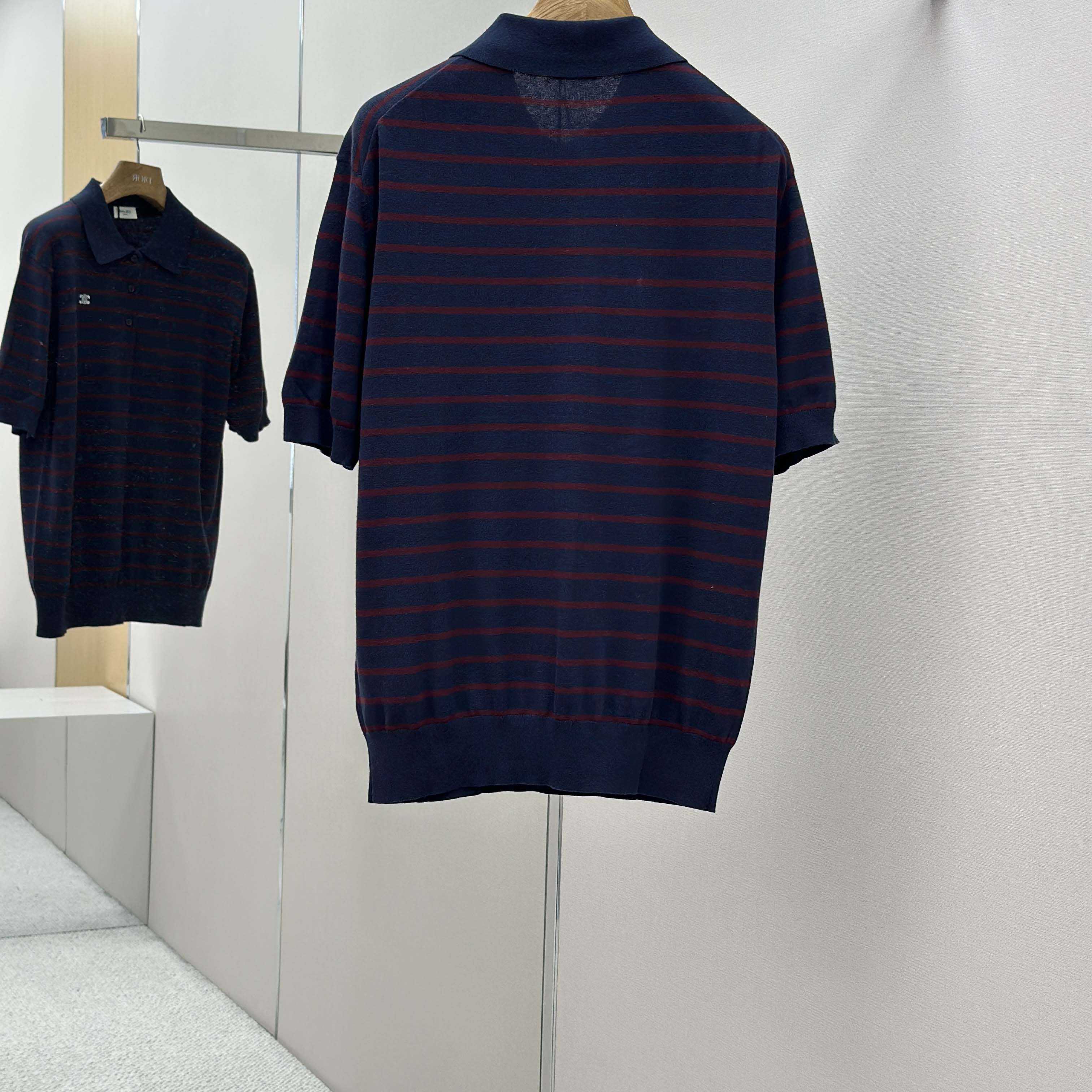 Celine Short-sleeved Polo Sweater In Fine Cotton - DopestKickz