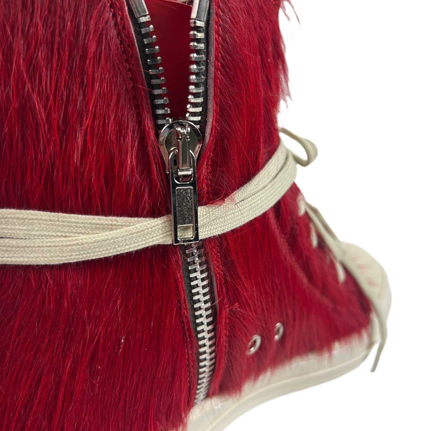 Rick Owens Pony Hair High-top Sneakers - DopestKickz