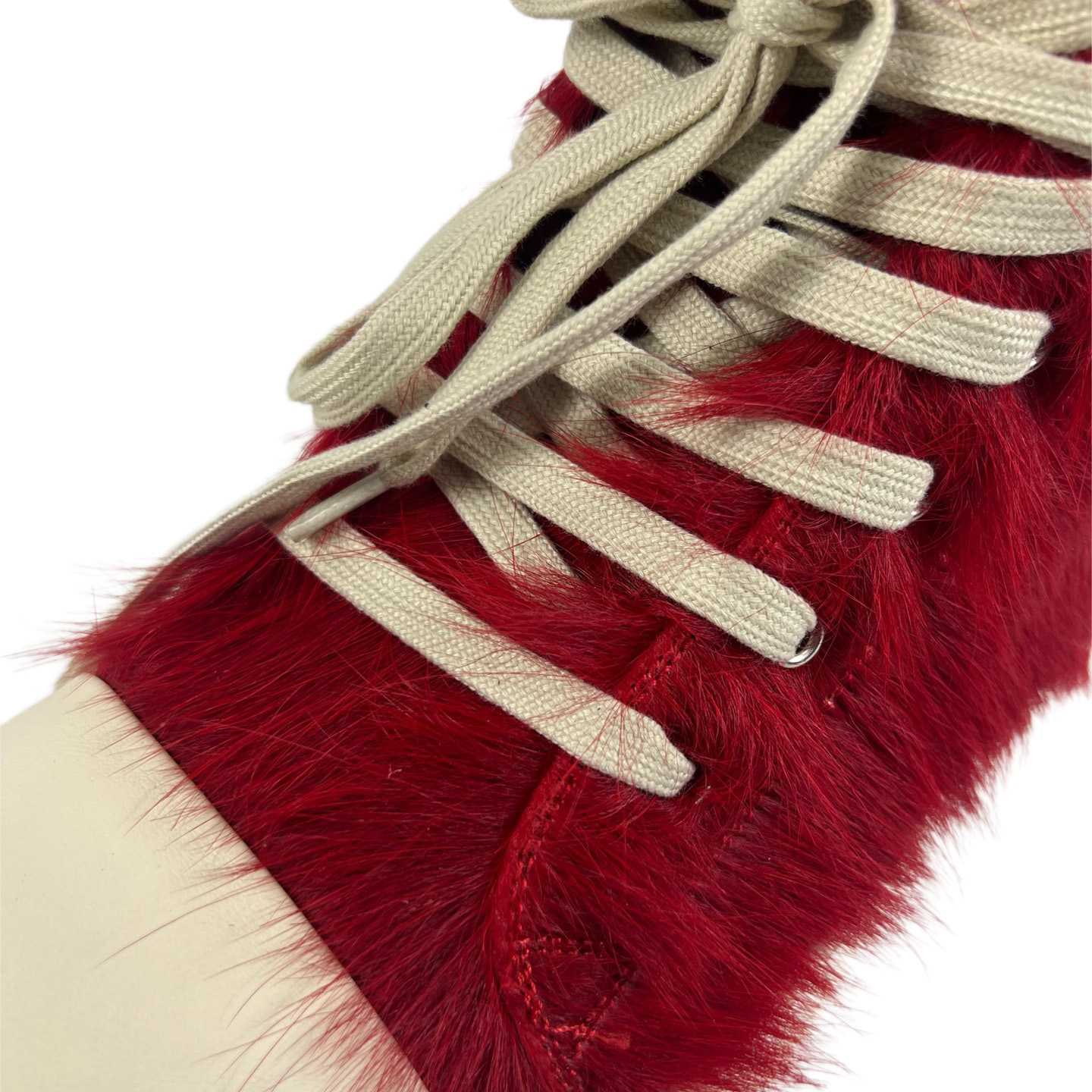 Rick Owens Pony Hair High-top Sneakers - DopestKickz