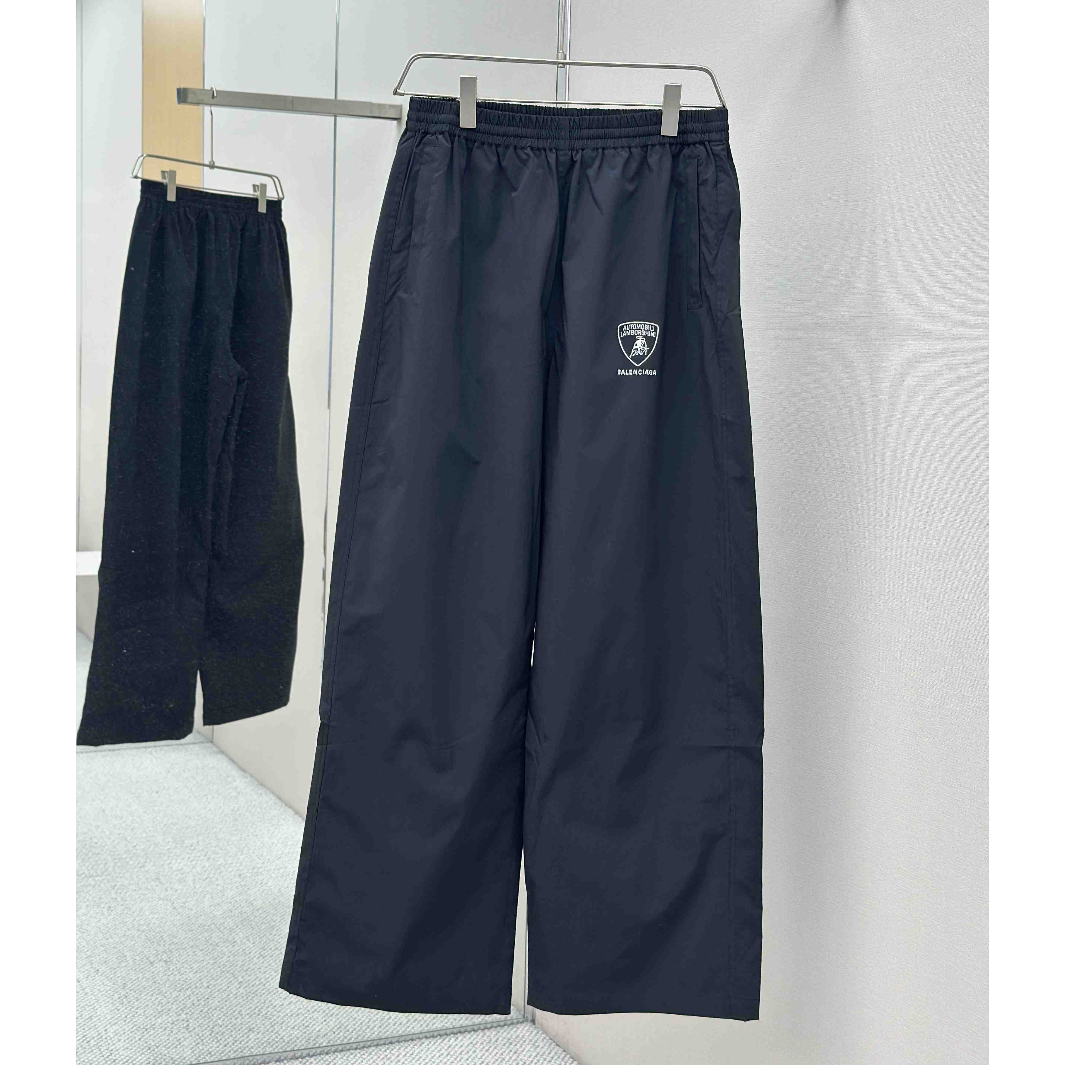 Balenciaga I Automobili Lamborghini Tracksuit Pants In Black Technical Fabric - DopestKickz