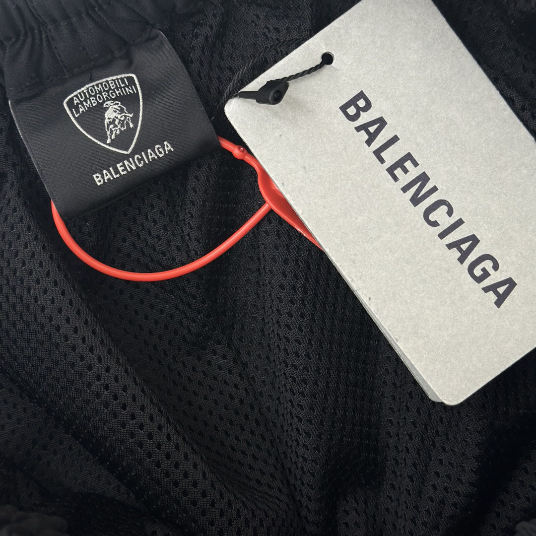 Balenciaga I Automobili Lamborghini Tracksuit Pants In Black Technical Fabric - DopestKickz