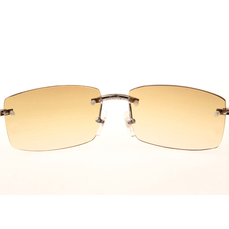 Cartier CT_3524012 Big Diamond Wood Sunglasses In Silver Brown - DopestKickz