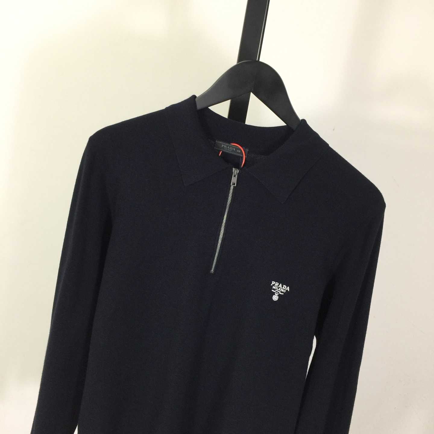 Prada Superfine Wool Polo Shirt - DopestKickz