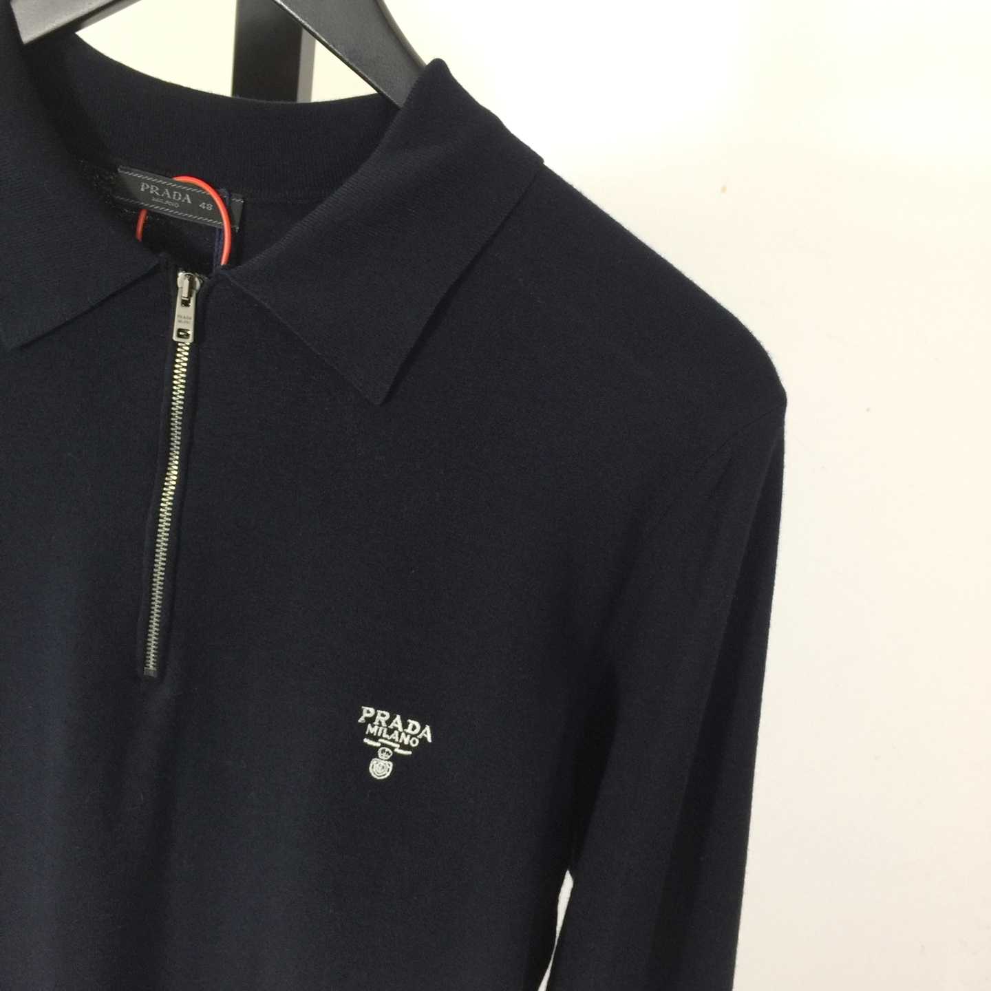 Prada Superfine Wool Polo Shirt - DopestKickz