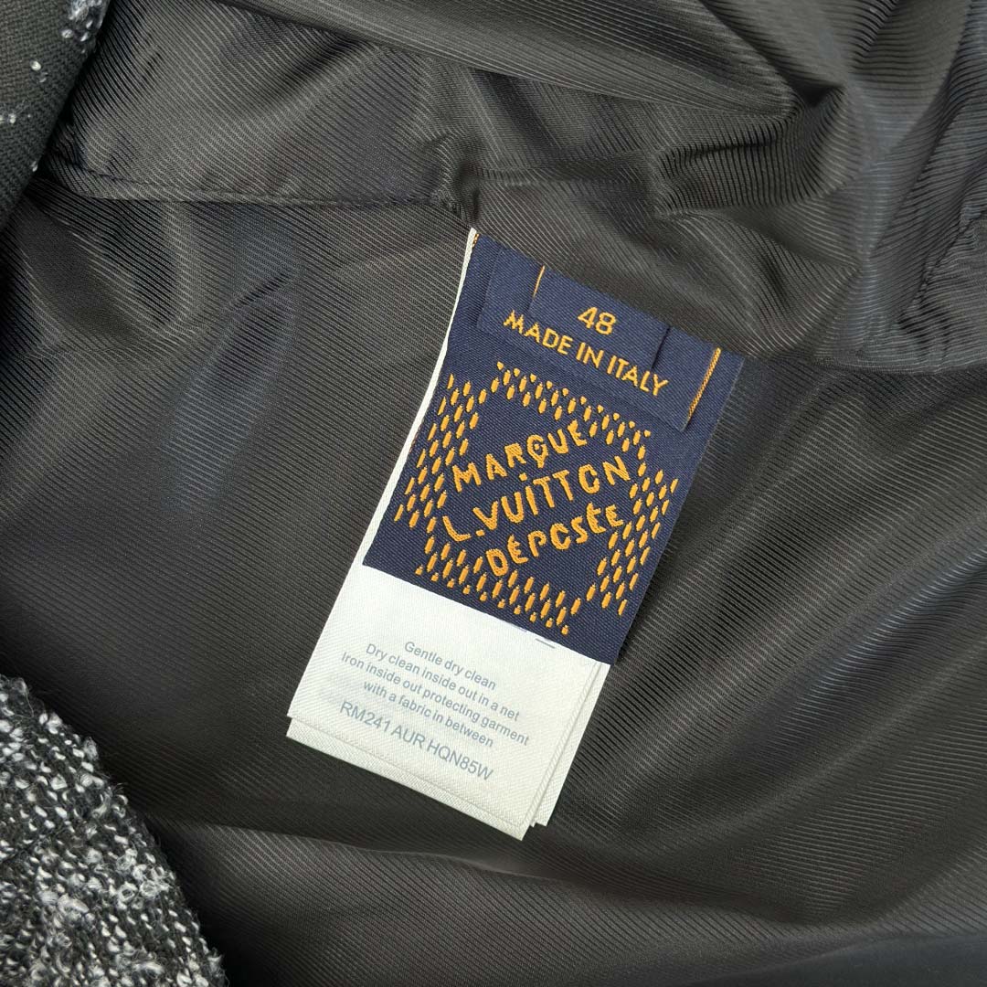 Louis Vuitton Denim Bouclette Collarless Jacket   1AHBR4 - DopestKickz