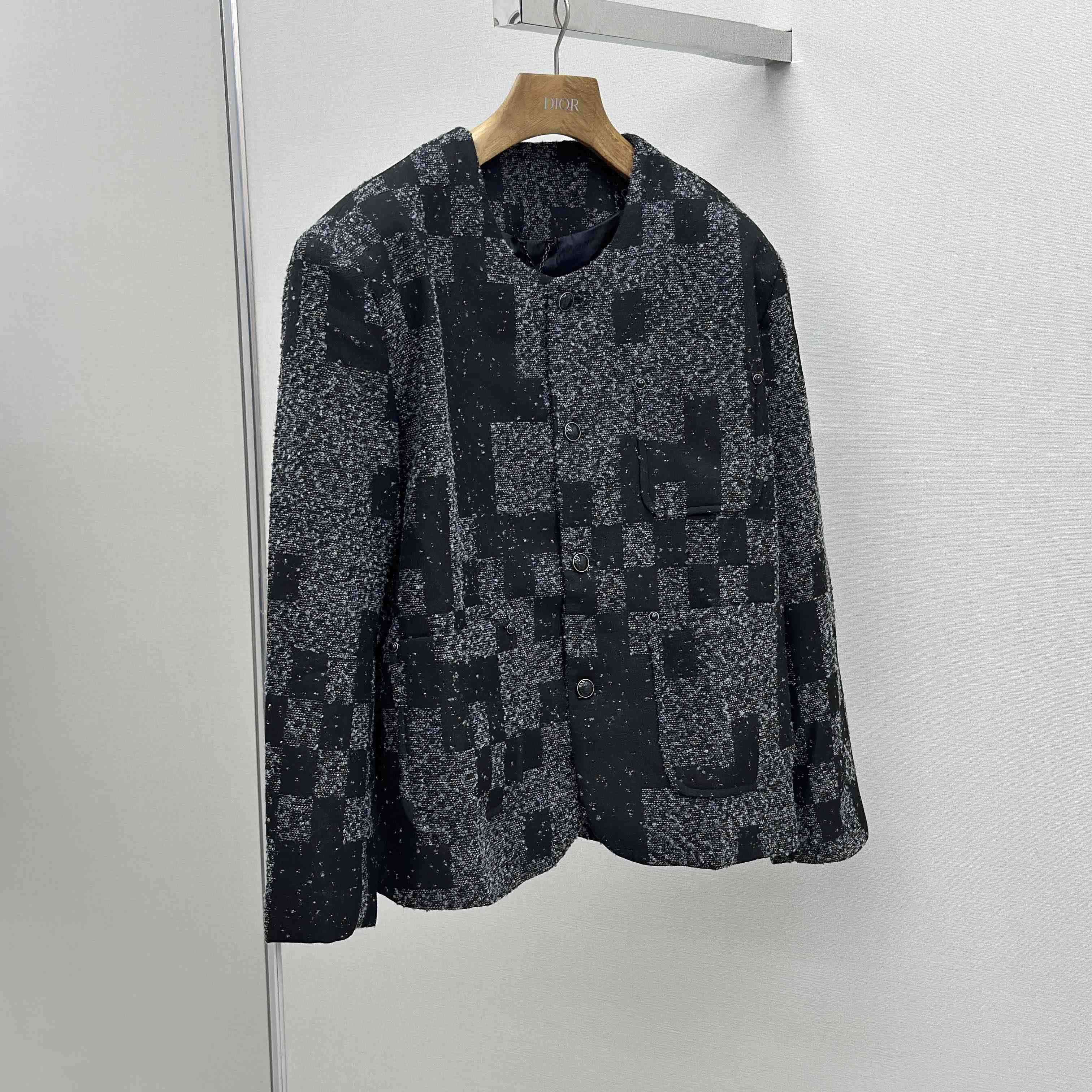 Louis Vuitton Denim Bouclette Collarless Jacket   1AHBR4 - DopestKickz