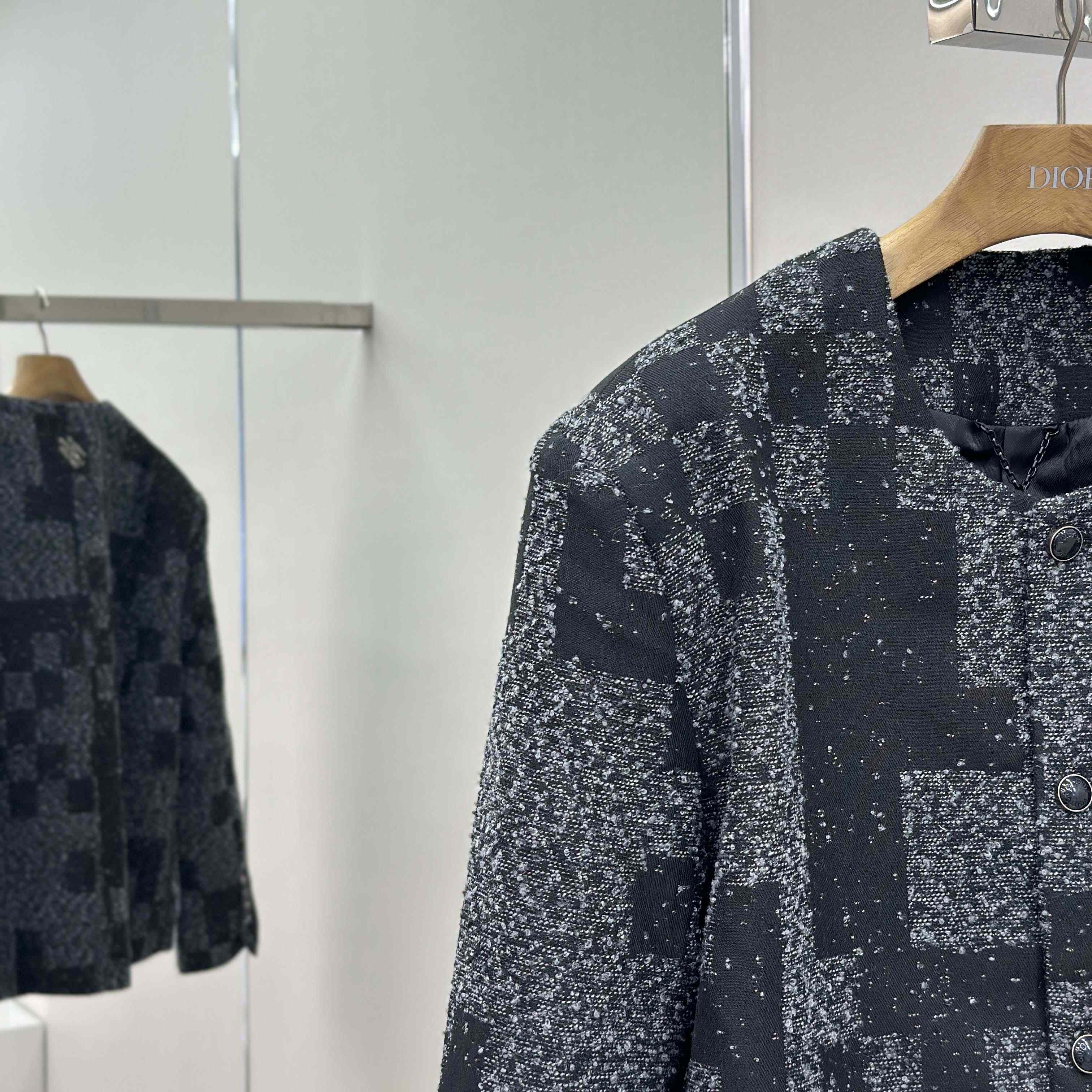 Louis Vuitton Denim Bouclette Collarless Jacket   1AHBR4 - DopestKickz