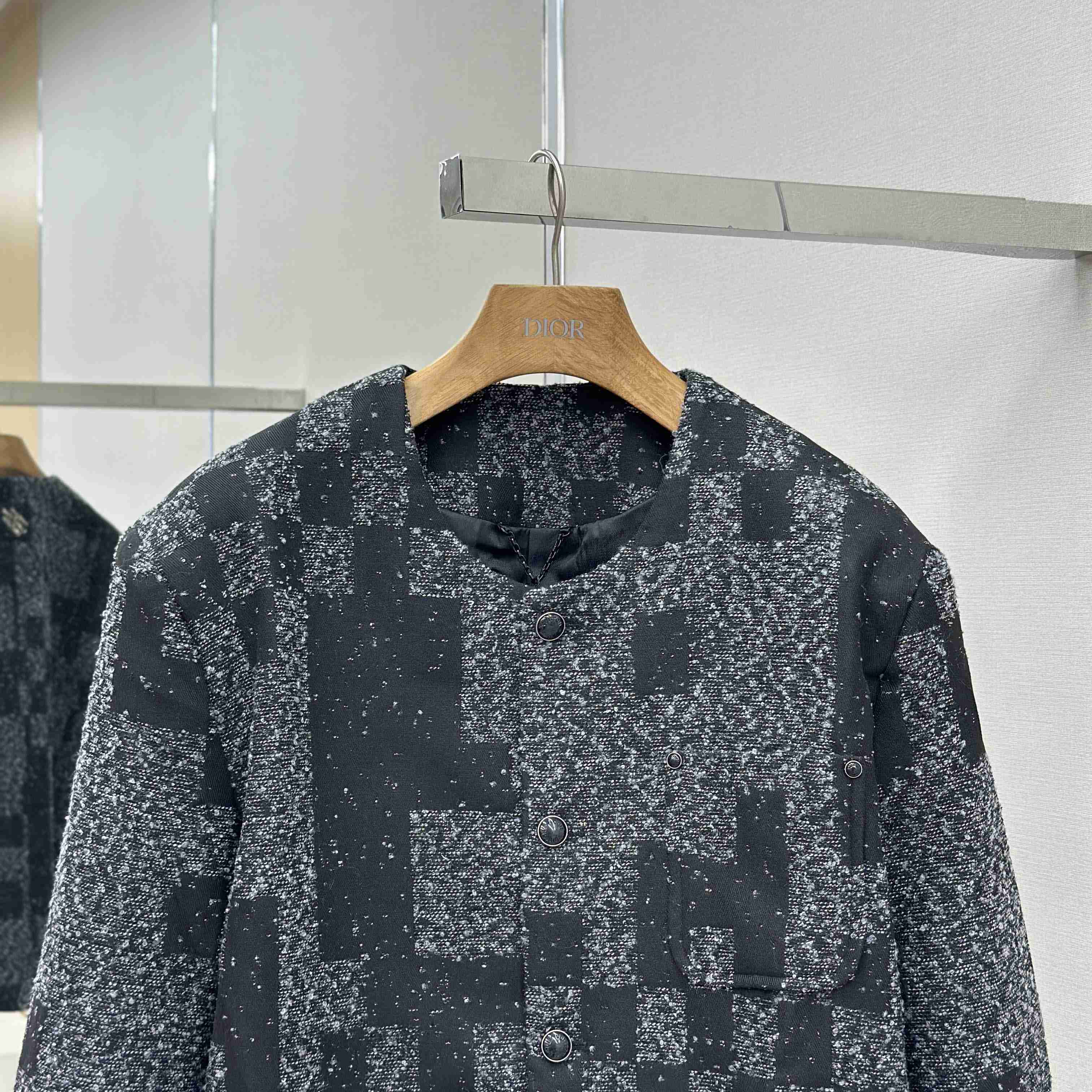 Louis Vuitton Denim Bouclette Collarless Jacket   1AHBR4 - DopestKickz