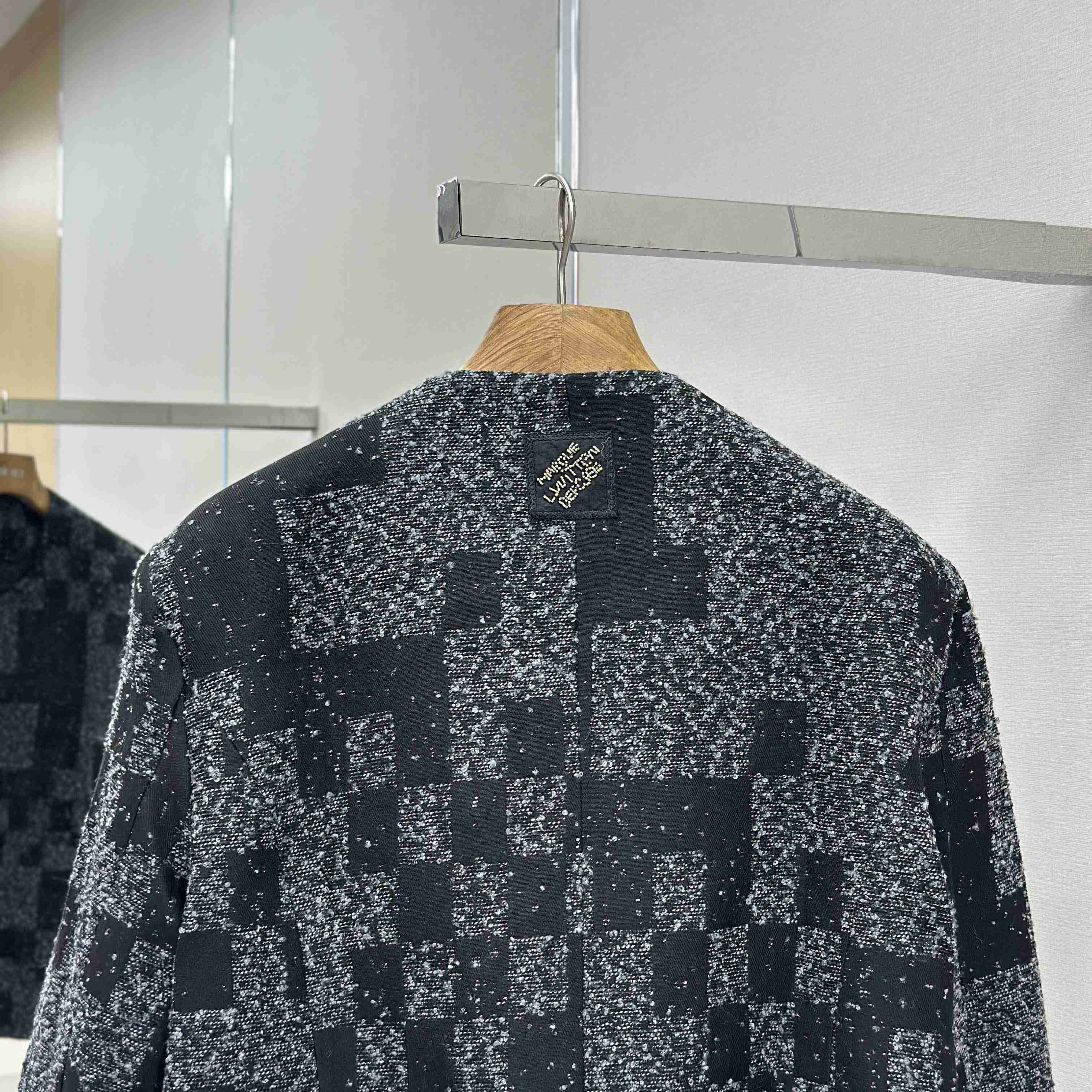 Louis Vuitton Denim Bouclette Collarless Jacket   1AHBR4 - DopestKickz