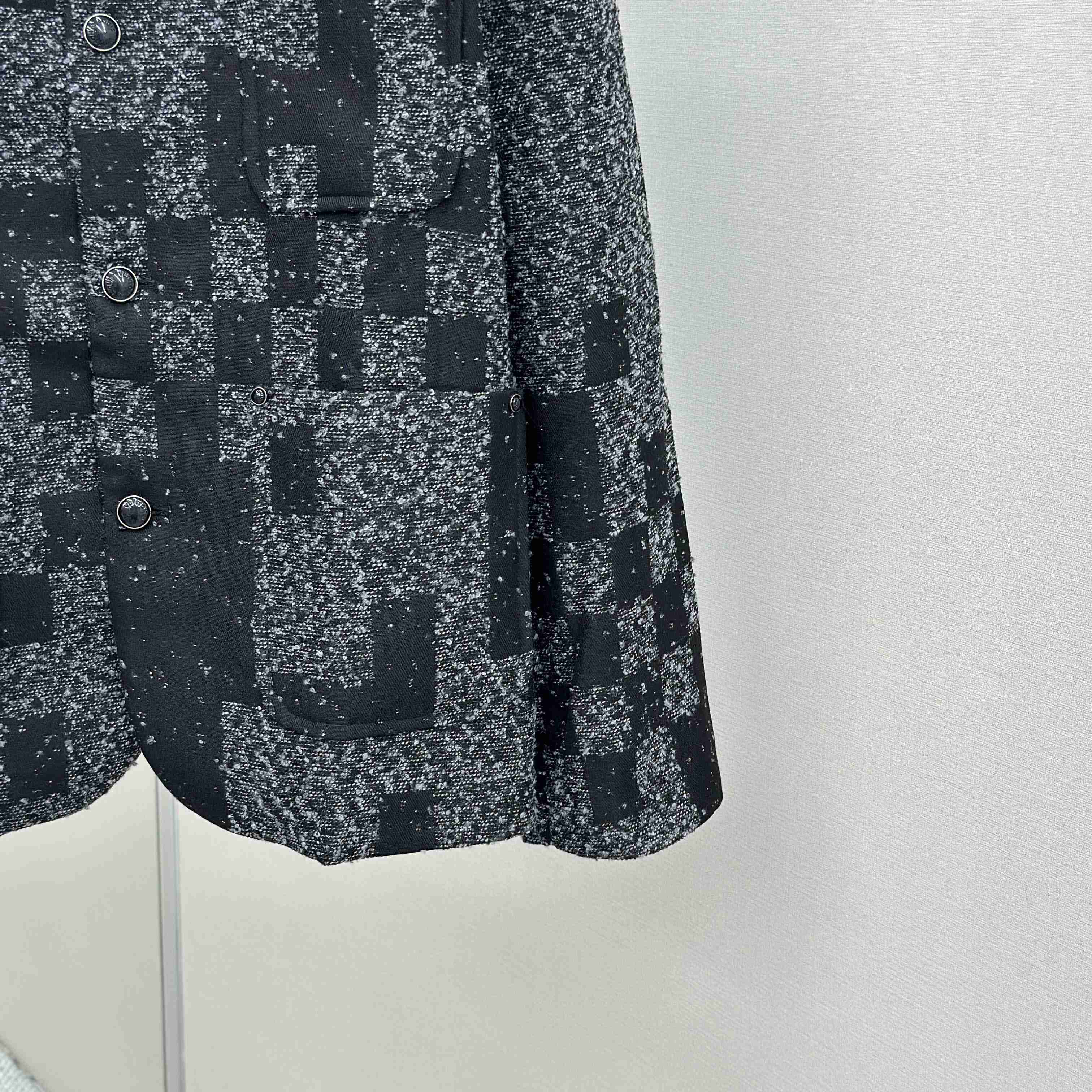 Louis Vuitton Denim Bouclette Collarless Jacket   1AHBR4 - DopestKickz