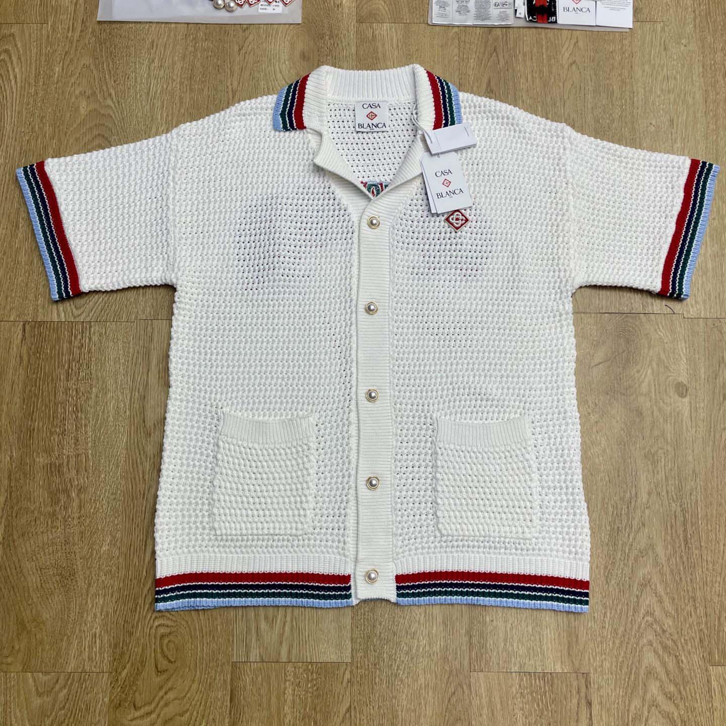 Casablanca Gothic Short-sleeve Crochet Shirt   Z6011 - DopestKickz