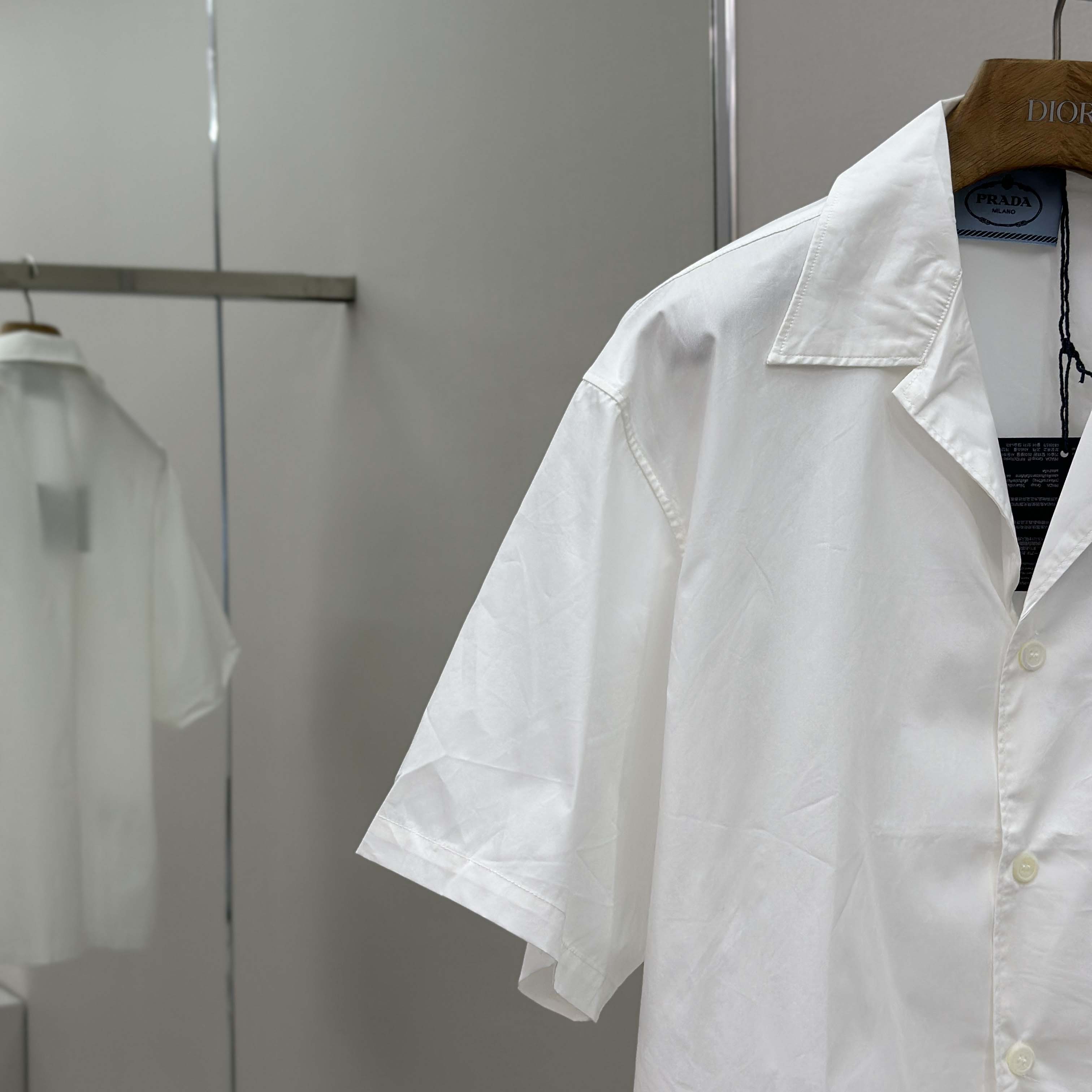 Prada Panelled Bowling-style Shirt - DopestKickz