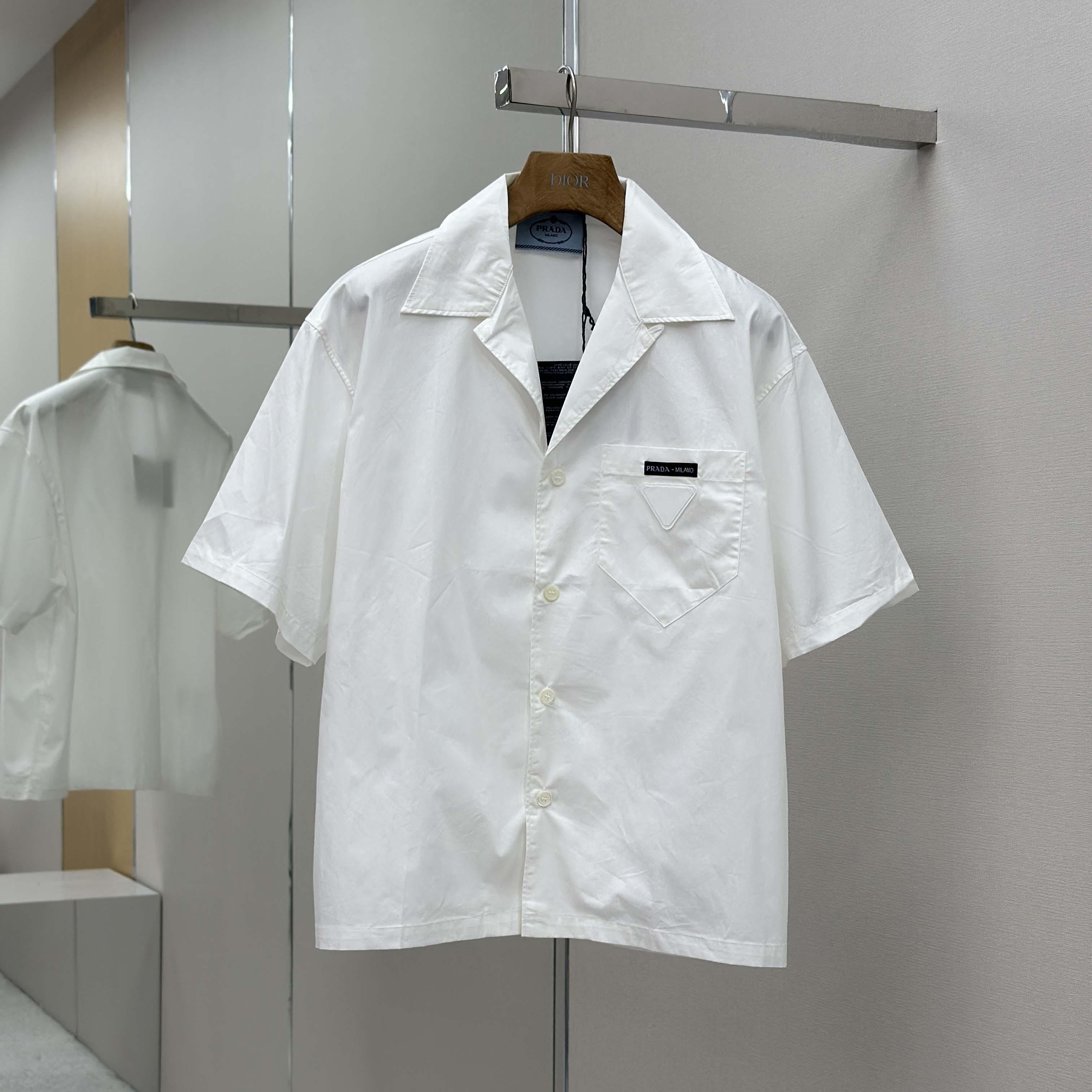 Prada Panelled Bowling-style Shirt - DopestKickz