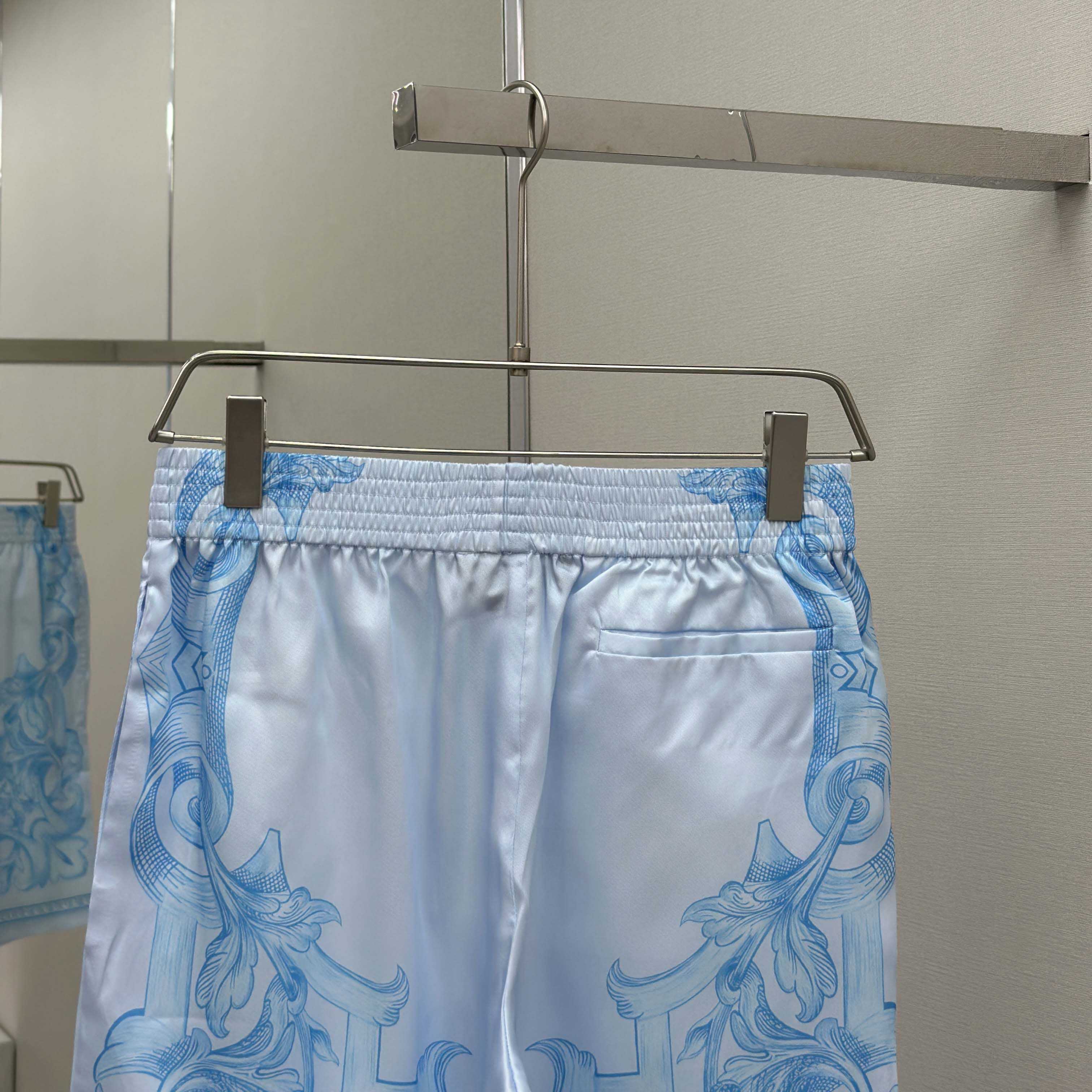 Versace Architectural Baroque Silk Shirt & Silk Shorts - DopestKickz