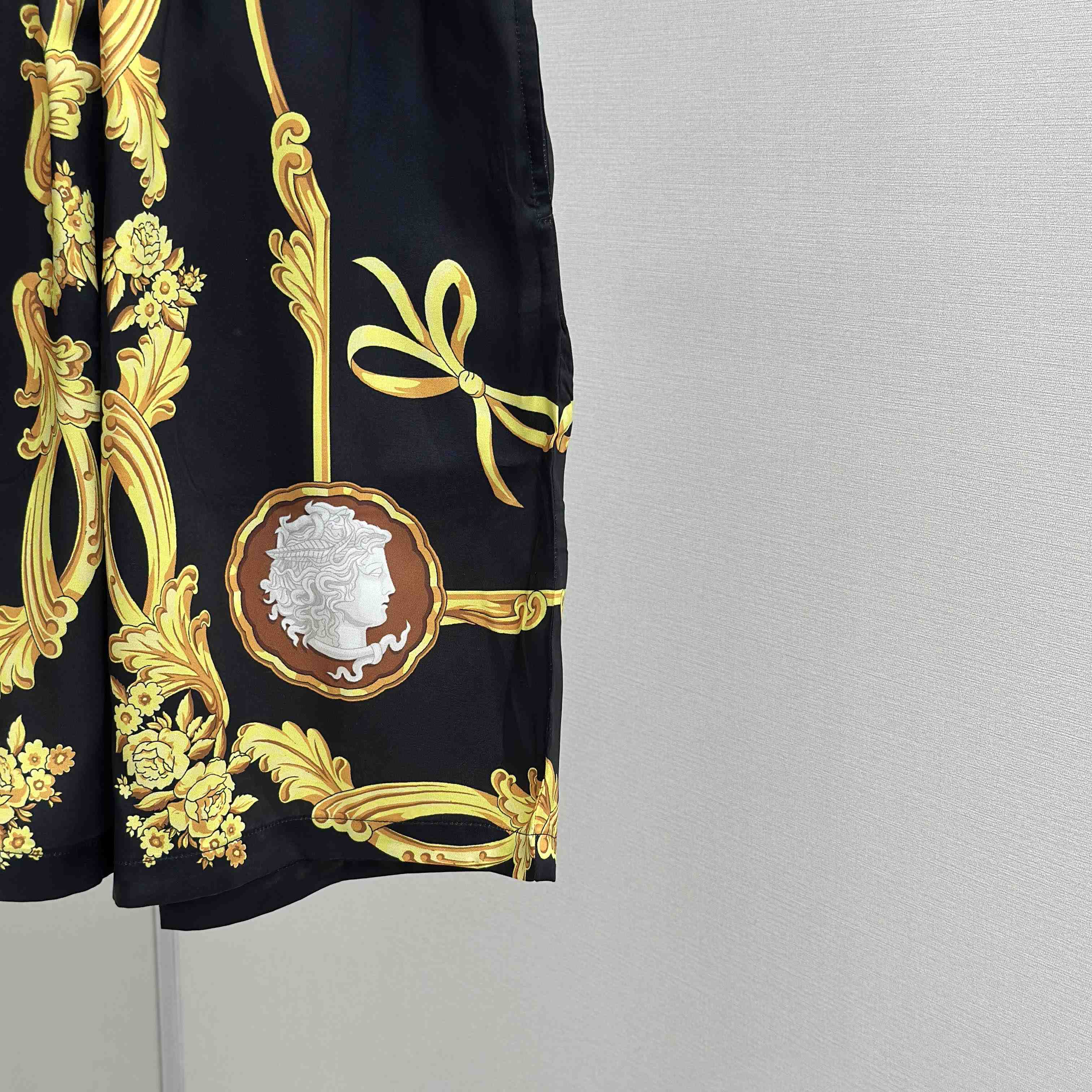 Versace Cameo Silk Shirt & Swim Boardshorts - DopestKickz