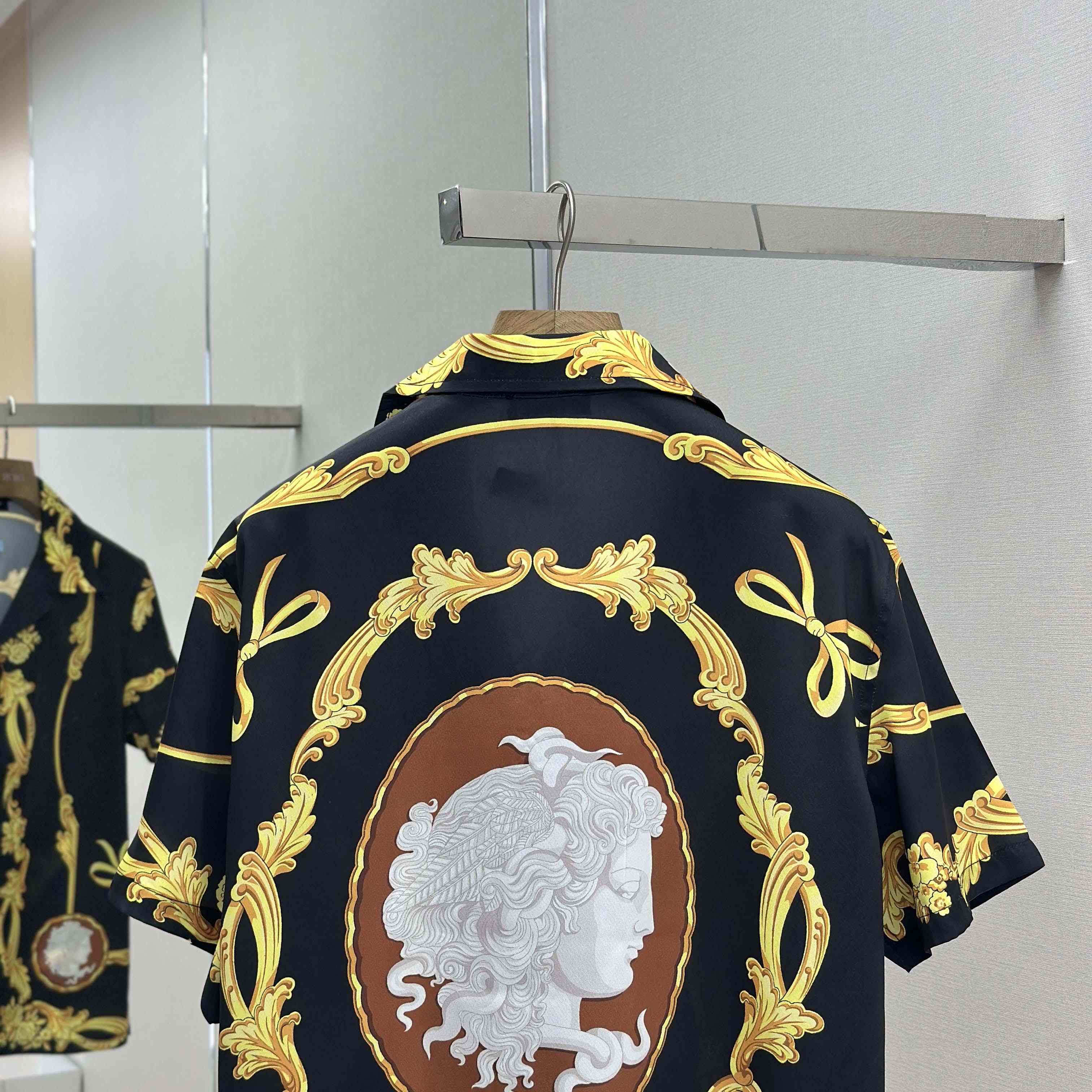 Versace Cameo Silk Shirt & Swim Boardshorts - DopestKickz