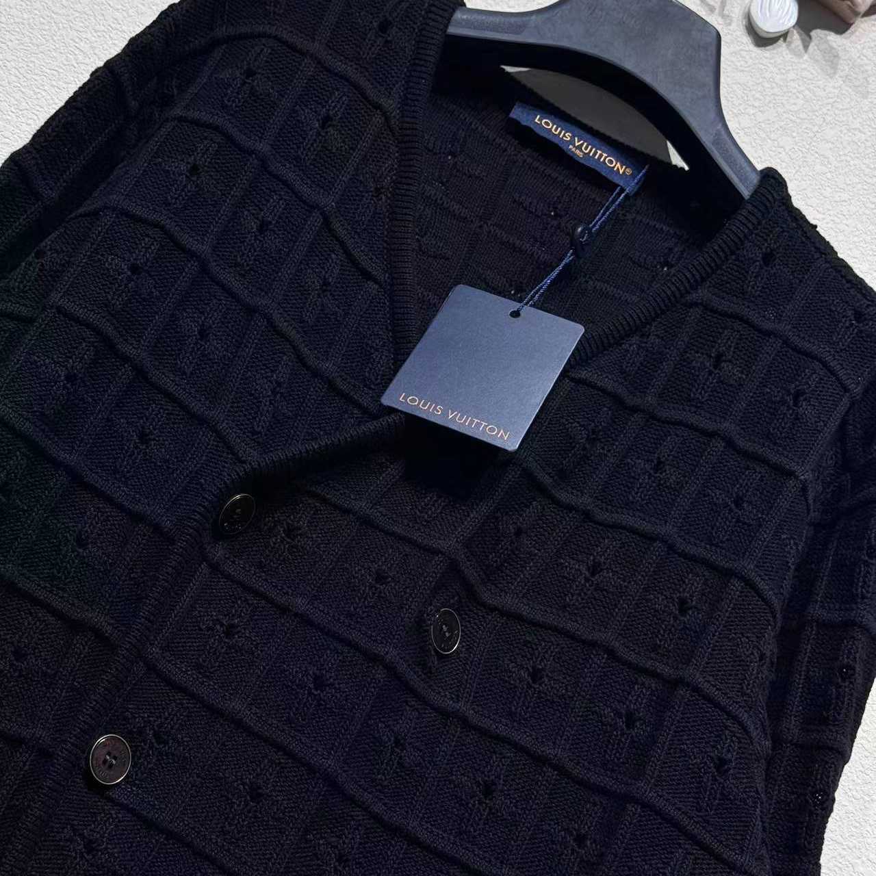 Louis Vuitton Double-Breasted Knit Jacket   1AHVNK - DopestKickz