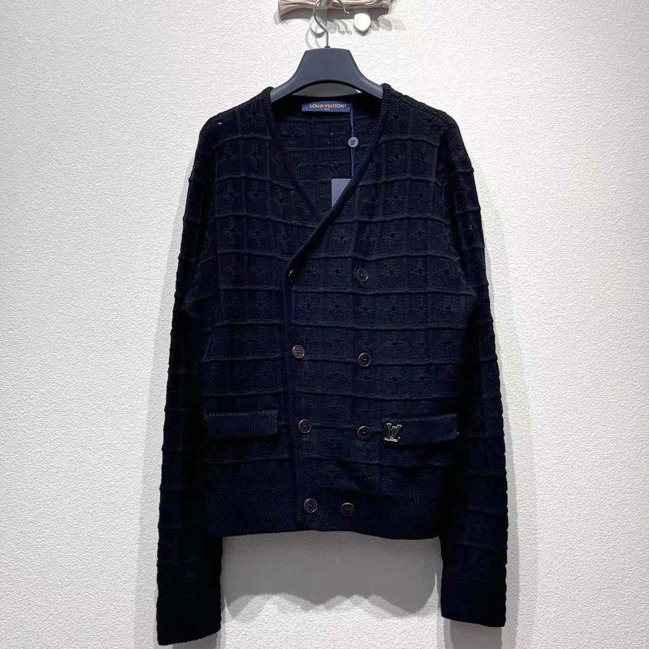 Louis Vuitton Double-Breasted Knit Jacket   1AHVNK - DopestKickz
