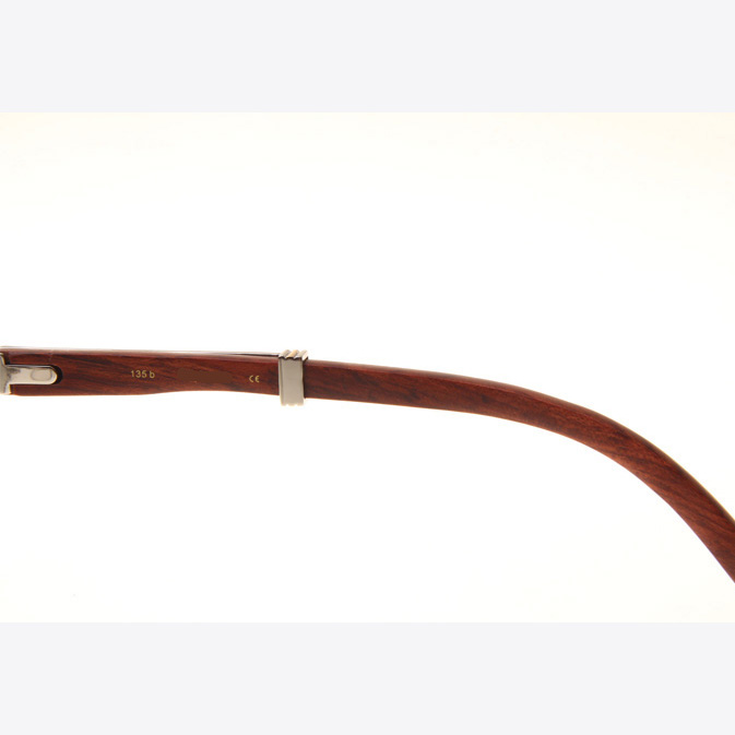 Cartier CT 1990-0692 Wood Sunglasses In Silver Grey - DopestKickz