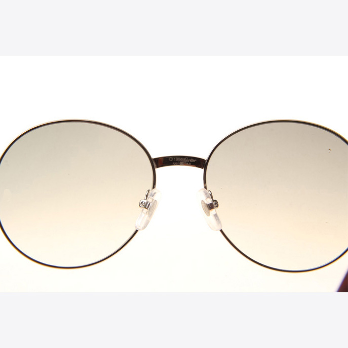 Cartier CT 1990-0692 Wood Sunglasses In Silver Grey - DopestKickz