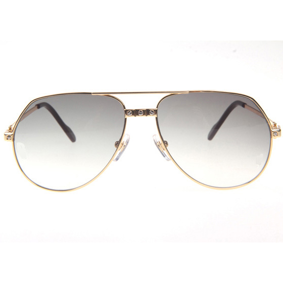 Cartier CT 1324912 Sunglasses In Gold Grey - DopestKickz